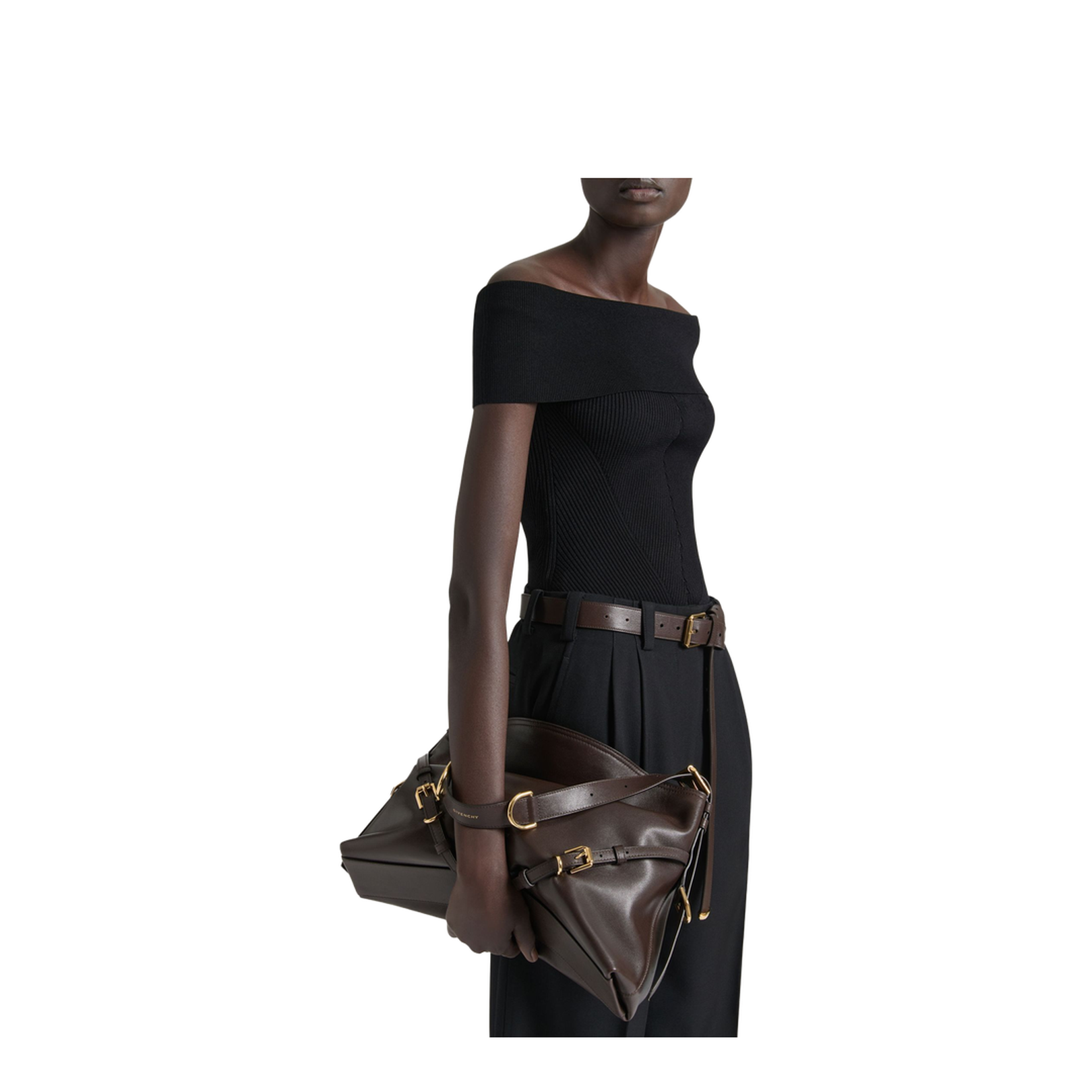 Medium Voyou Bag in Shiny Leather - Image 4