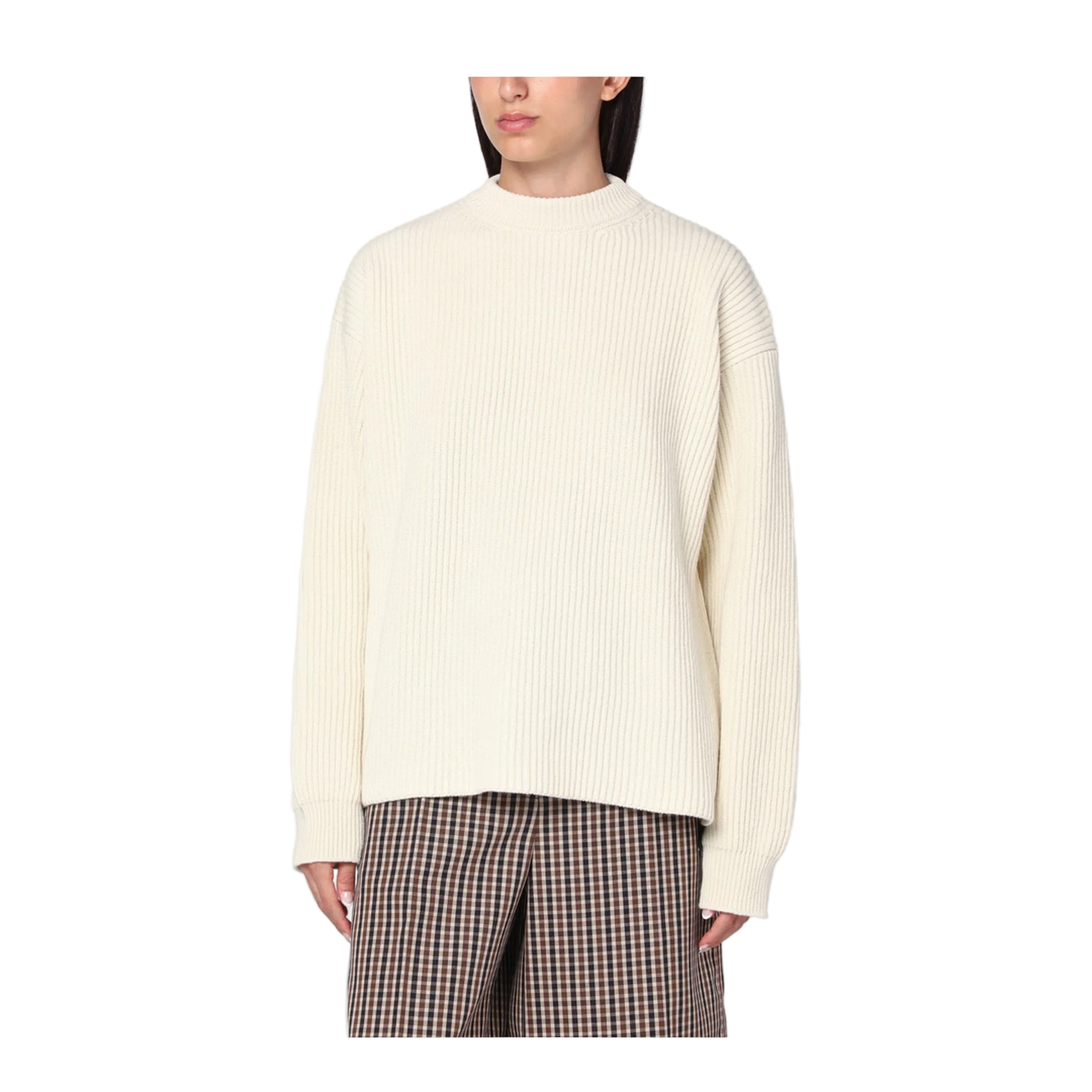 Knitted Sweater White - Image 1