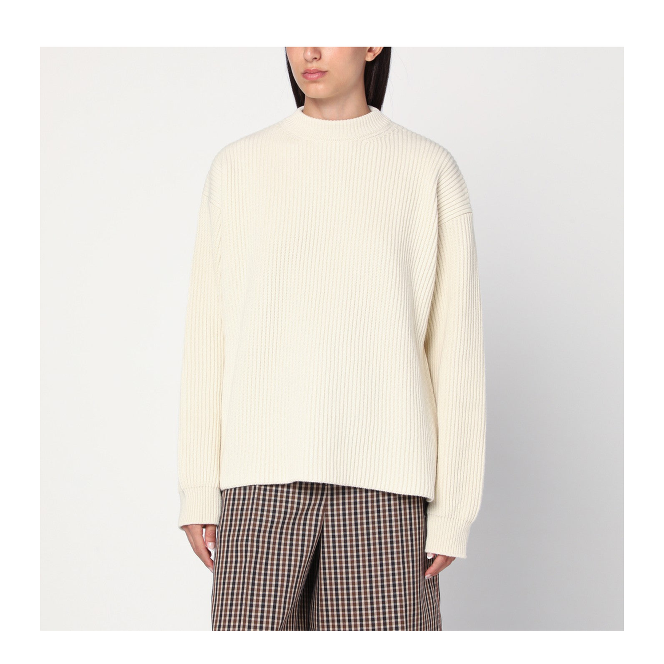 Knitted Sweater White - Image 1