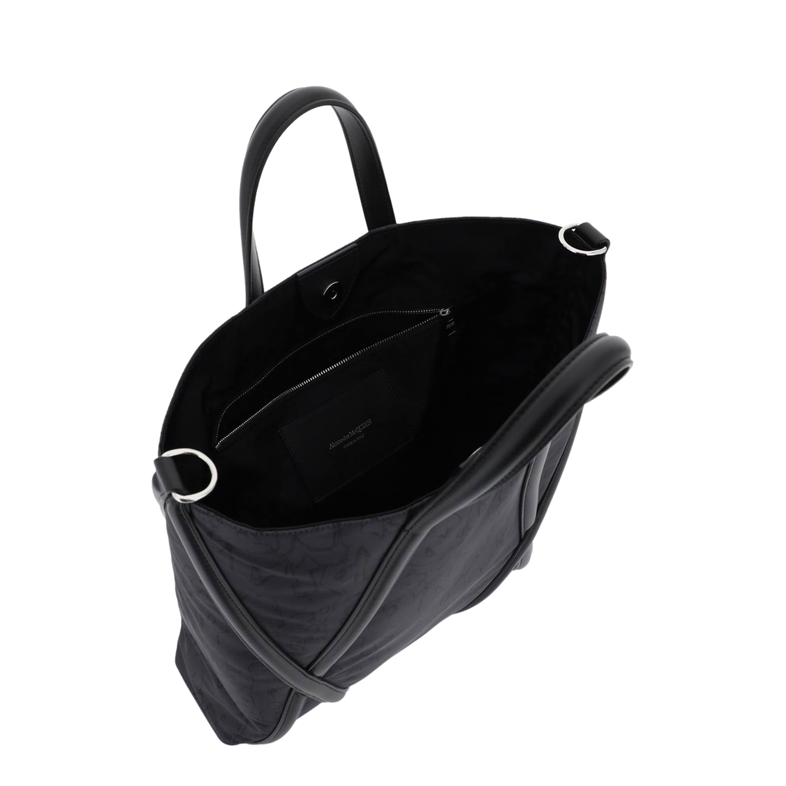 Harness Calf Leather Tote - Black - Image 4