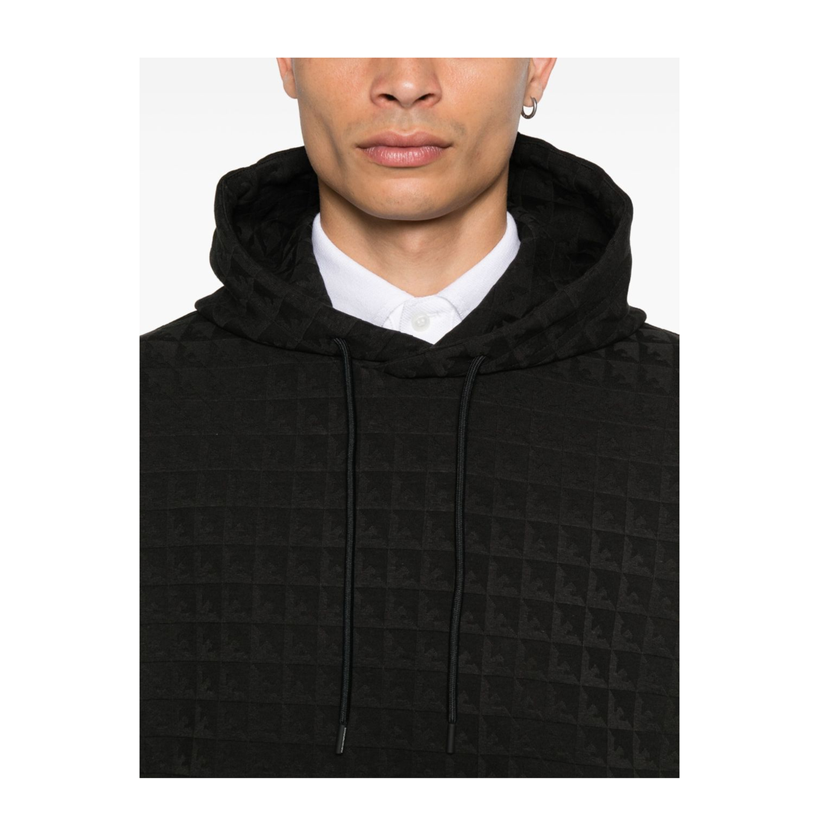 Lyocell-blend Jacquard Jersey Hooded Sweatshirt - Image 5