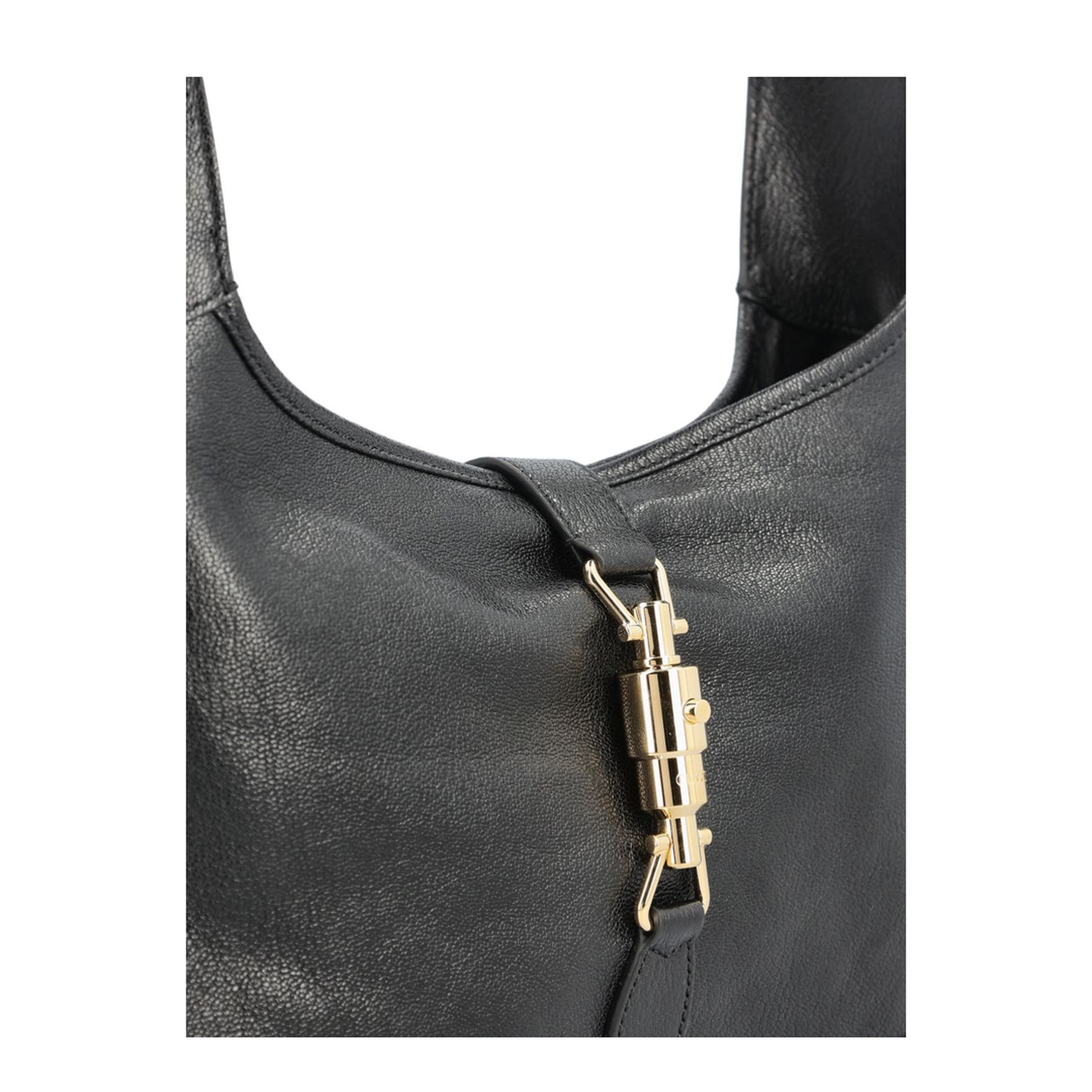 Jackie 1961 Medium Soft Grainy Leather Shoulder Bag - Black - Image 4