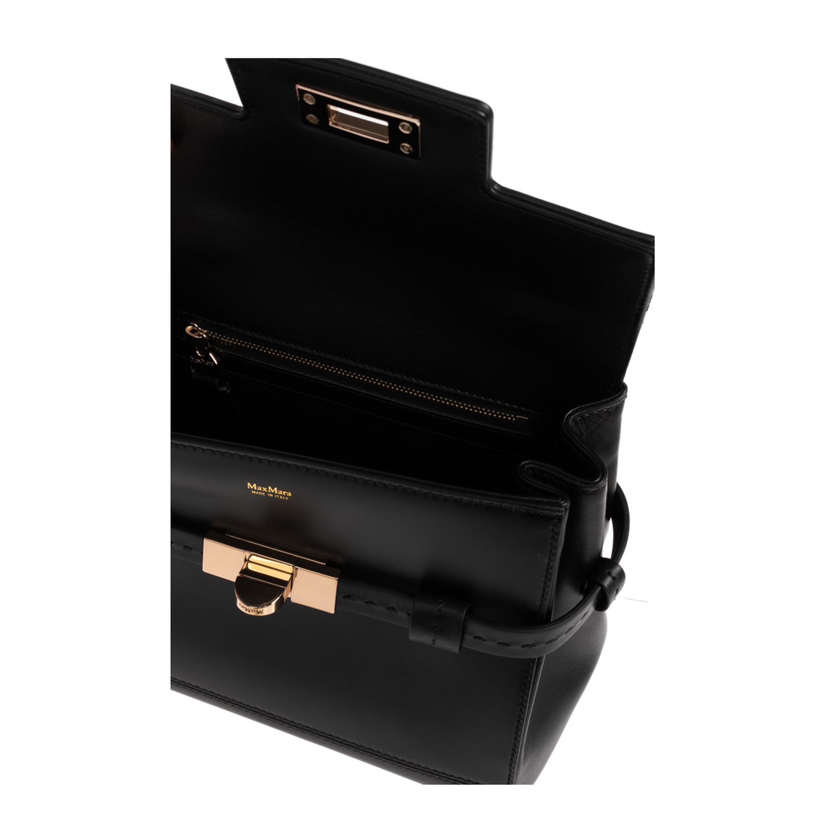 Margaux TH25 Calf Leather Top-Handle Bag - Black - Image 5