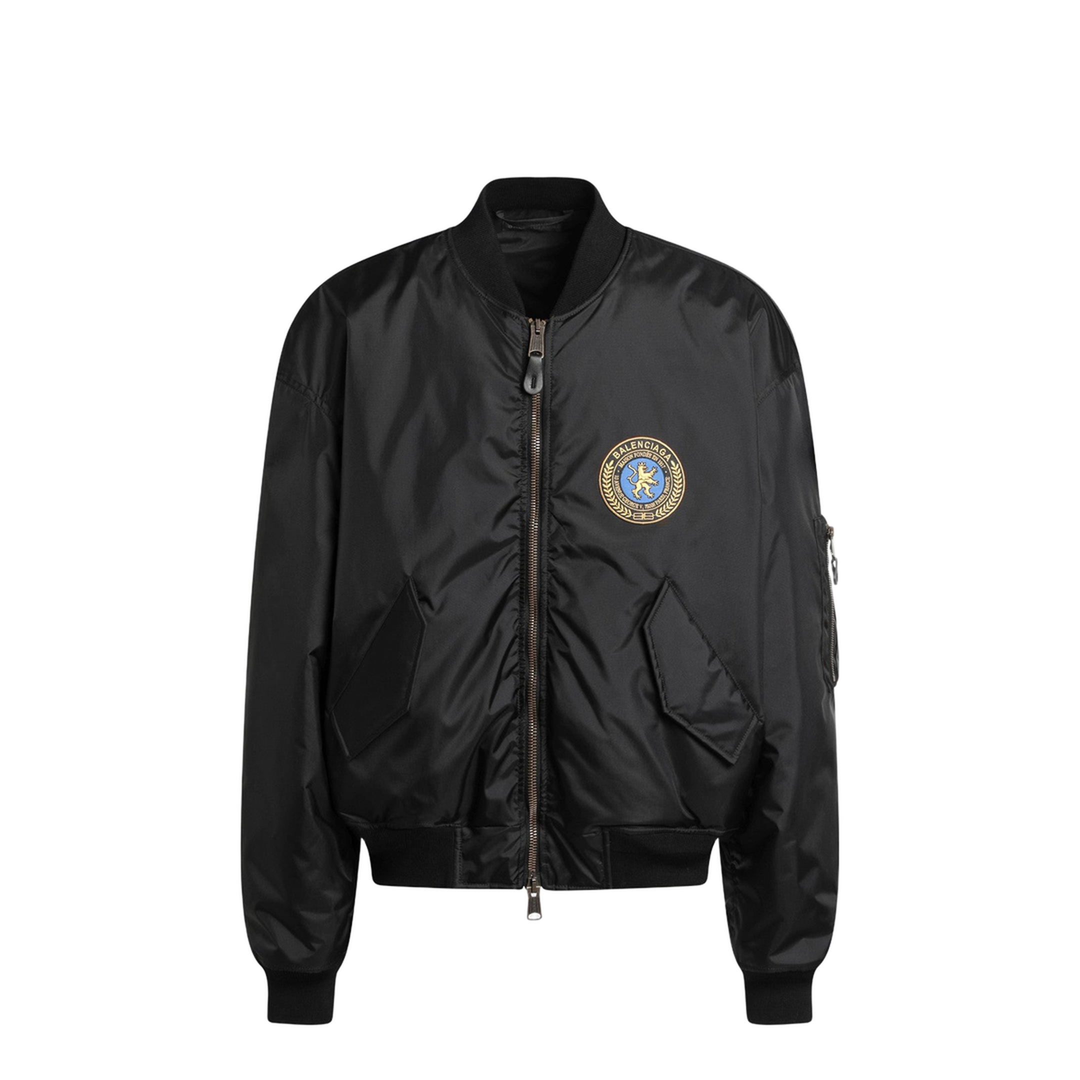 Bomber Jacket Large Fit in Black - Image 1