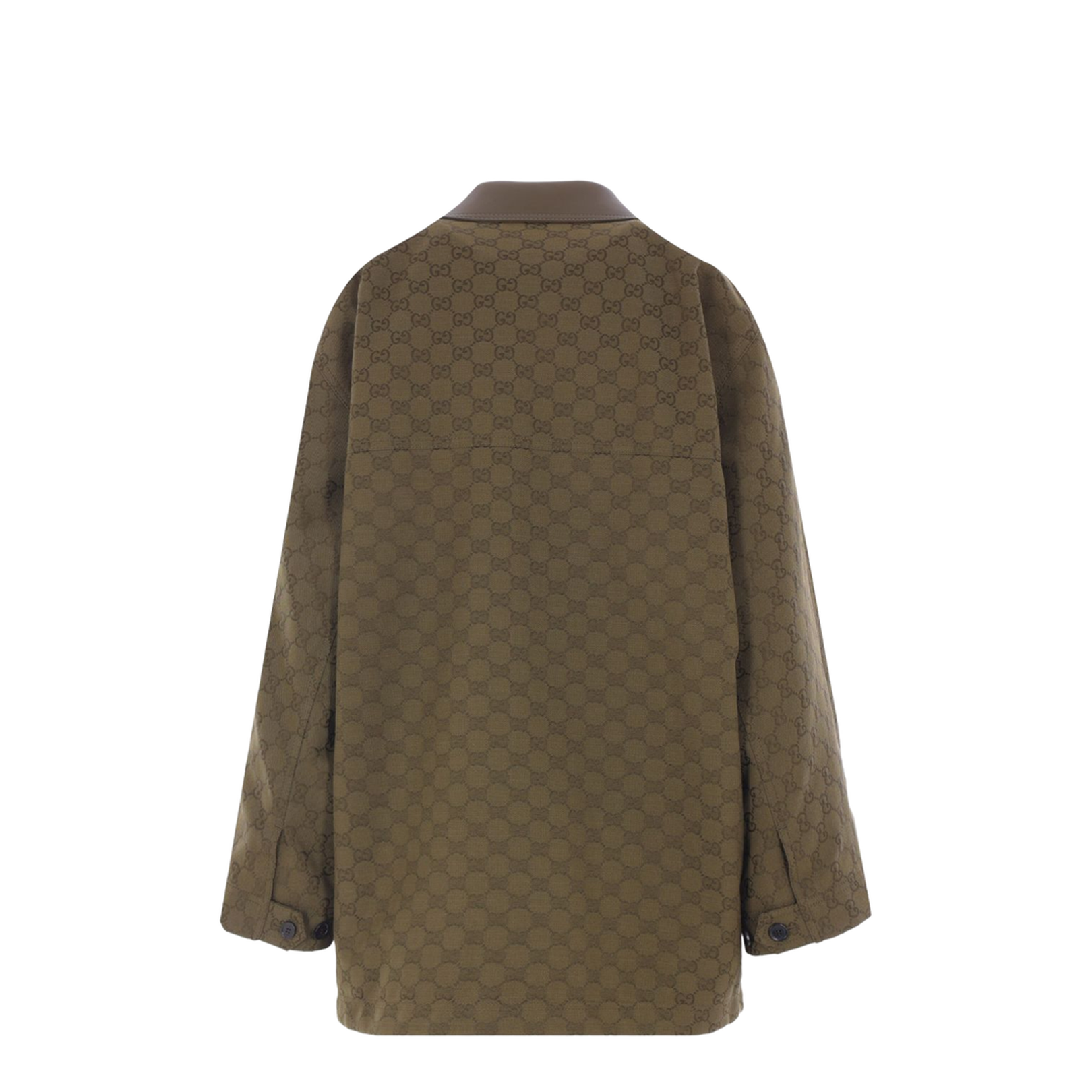 GG Canvas Jacket in Forest Green - Image 3
