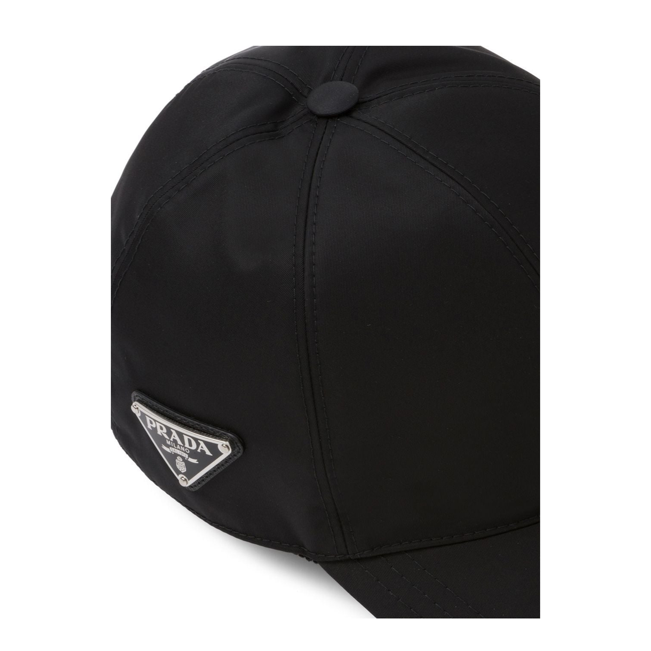 Black Nylon Baseball Cap - Image 2