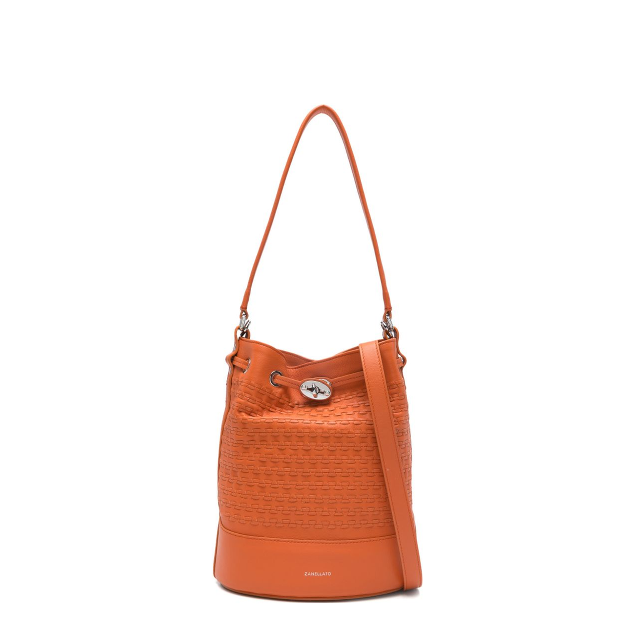 Mondà Small Musiva Bucket Bag - Orange di Sicilia - Image 1