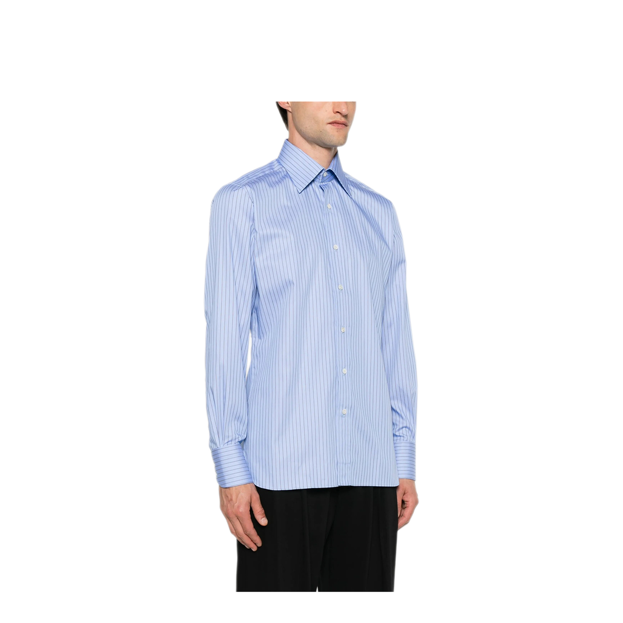 Striped Cotton Shirt - Image 4