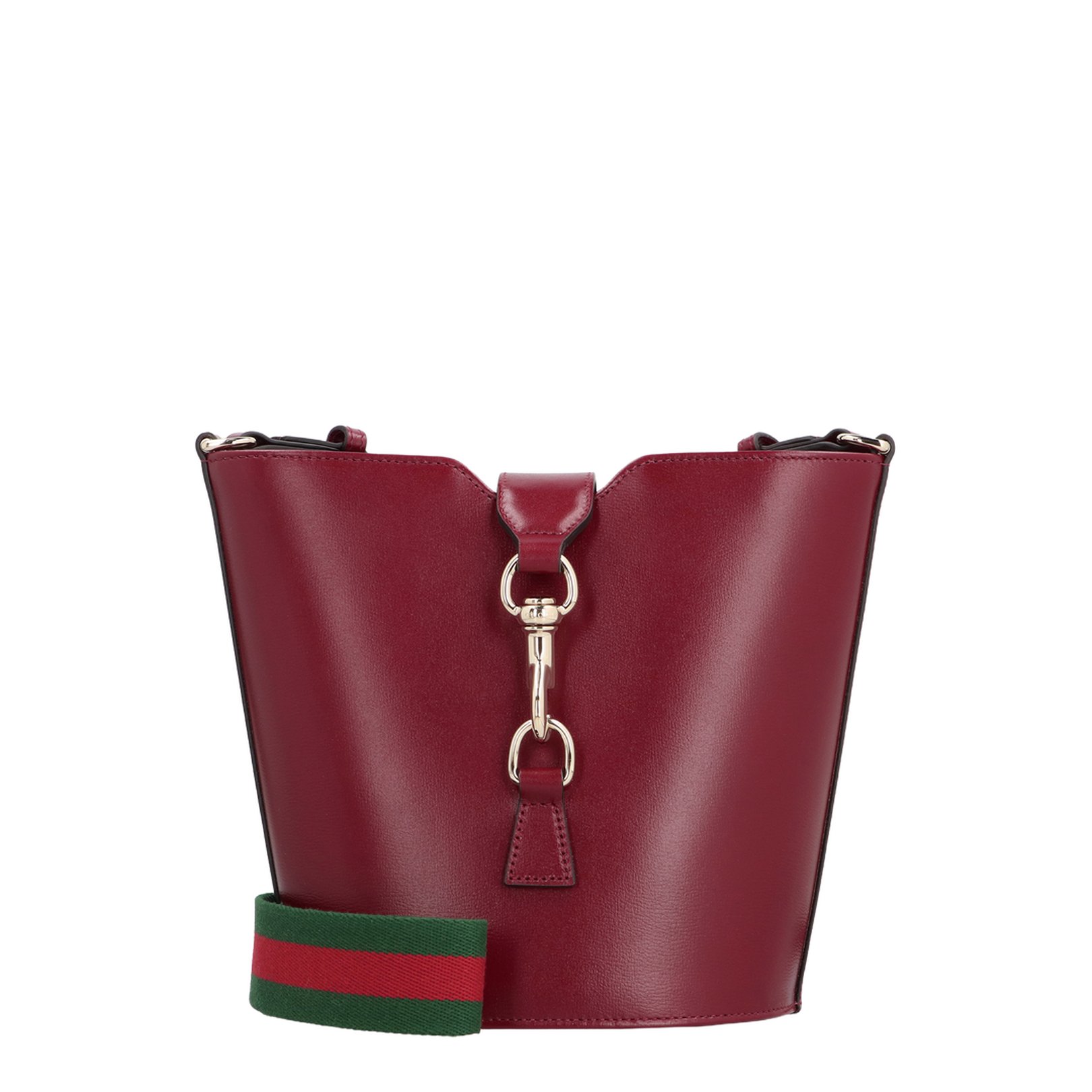 Mini Rosso Ancora Leather Shoulder Bag - Burgundy Red - Image 1