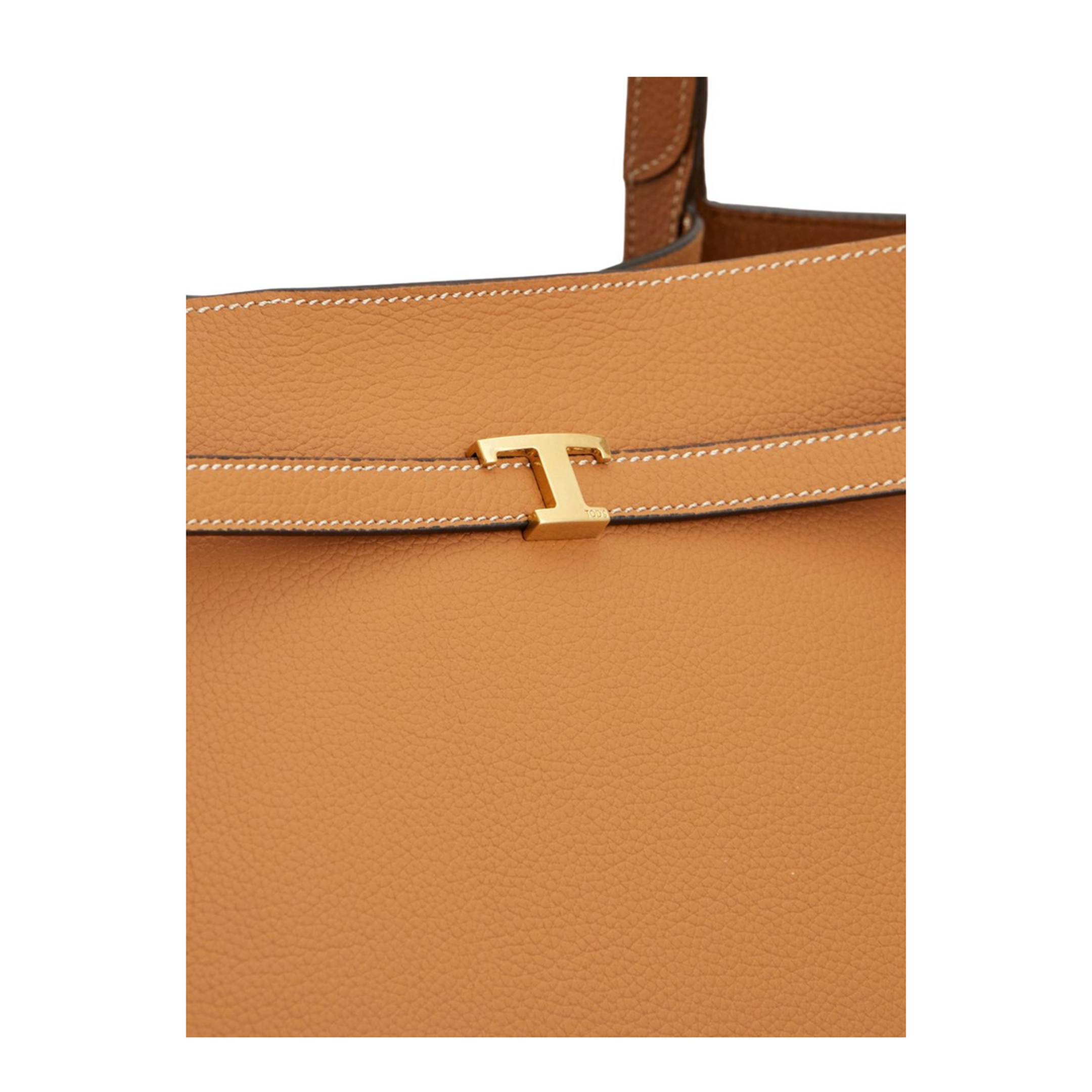 Medium Calf Leather Shopping Bag - Brown - Image 2