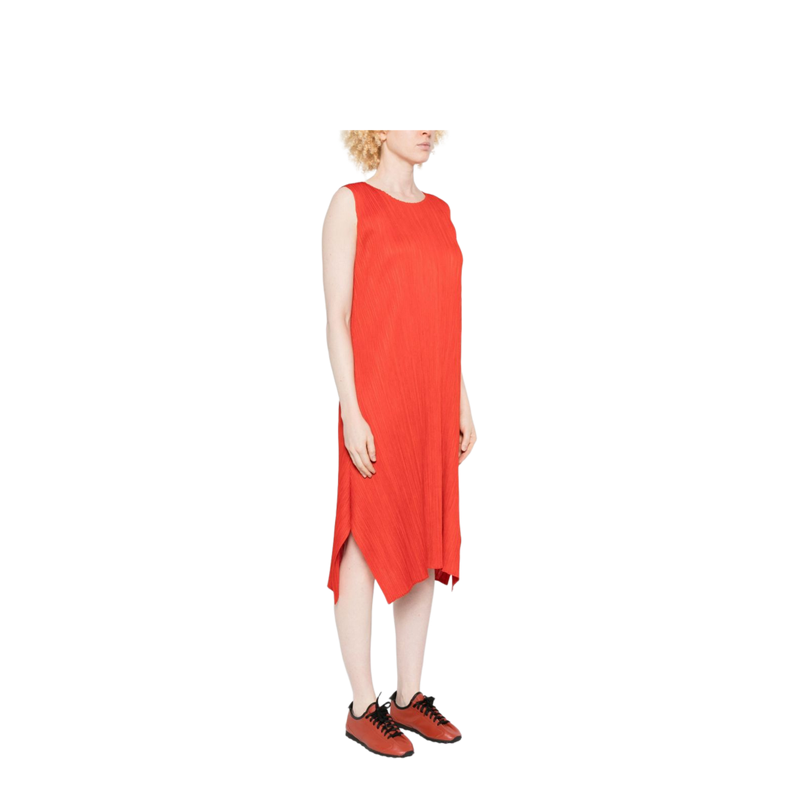 Pleated Midi Dress - Image 3