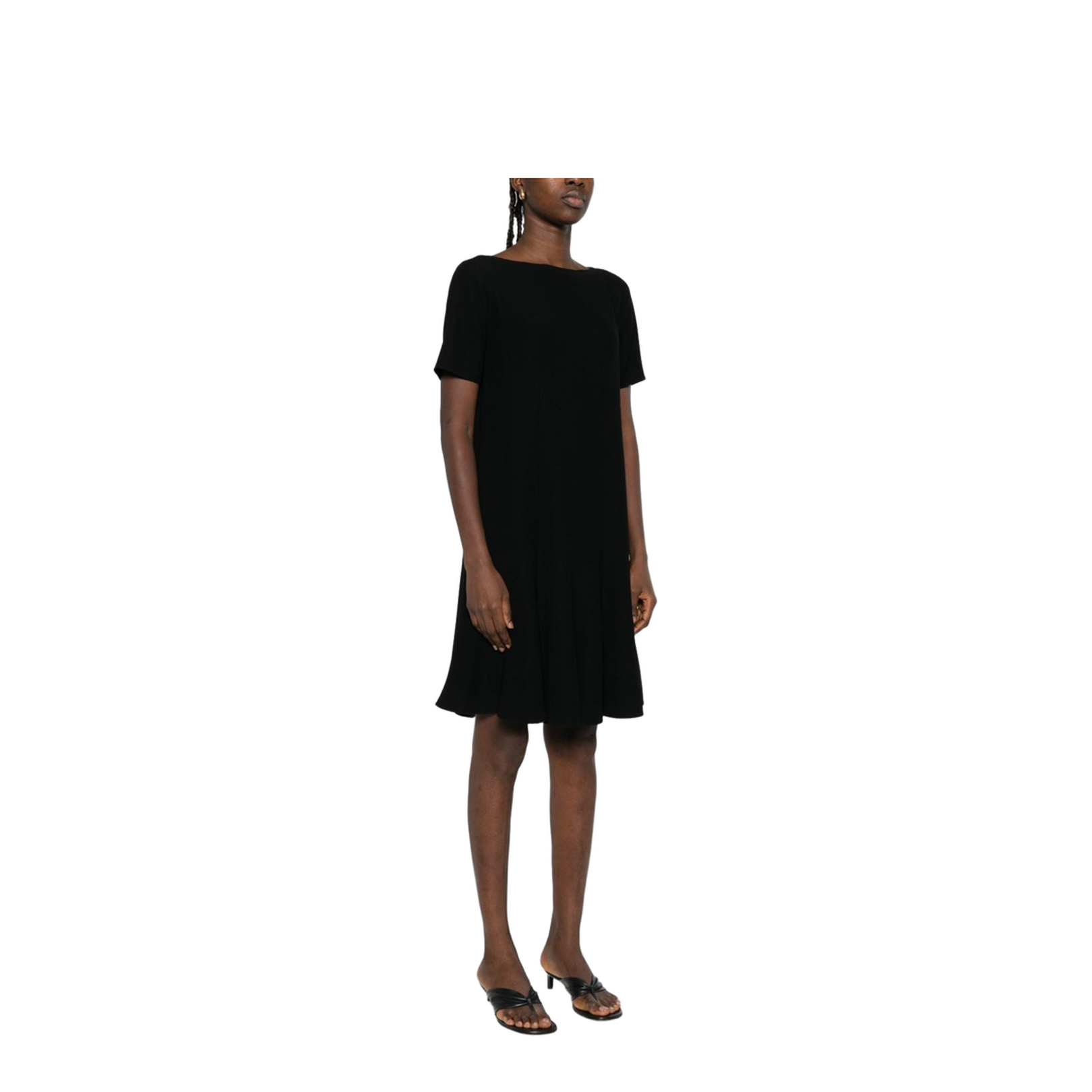 Technical Cady Dress with Pleats - Image 4
