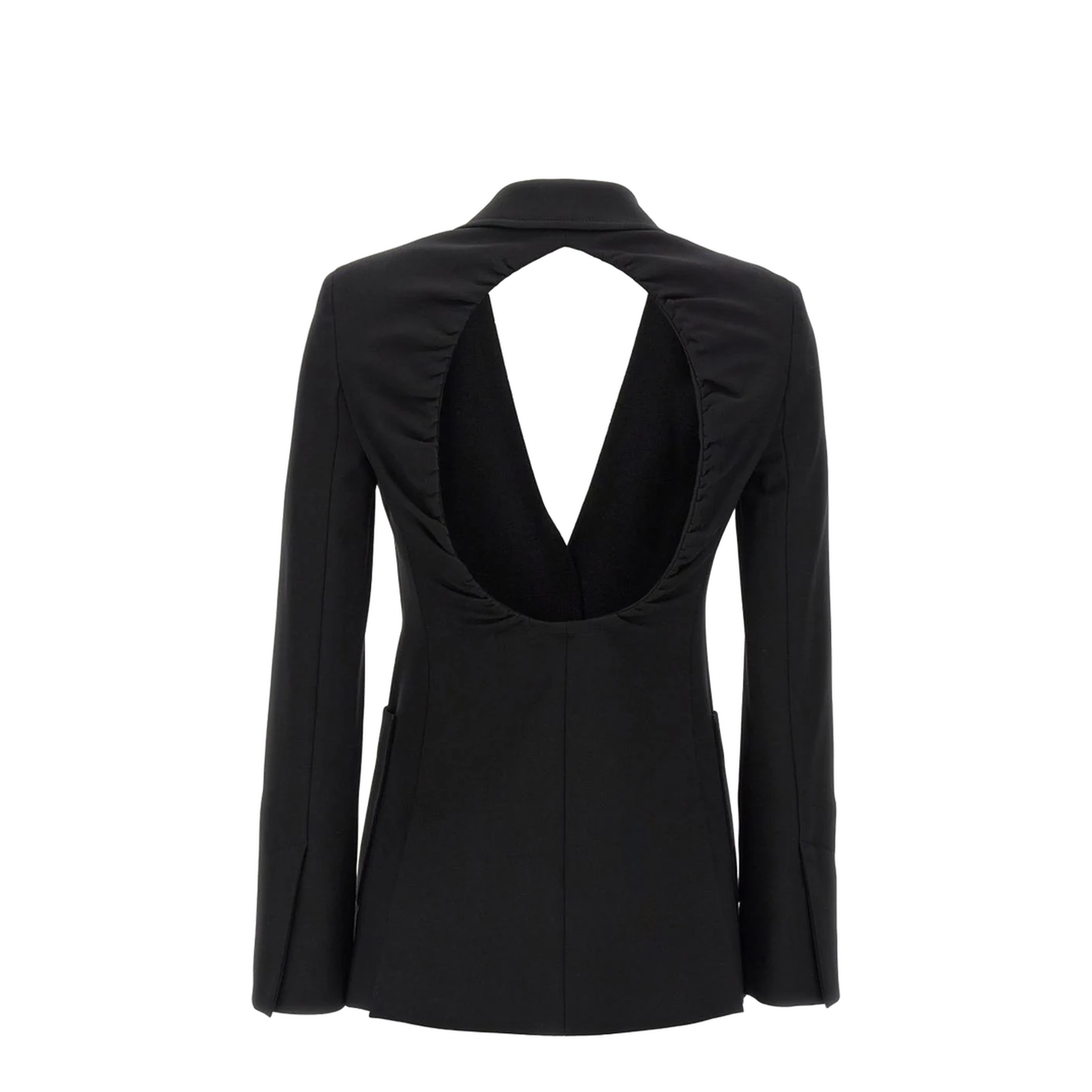 Single-Breasted Blazer - Beige - Image 4