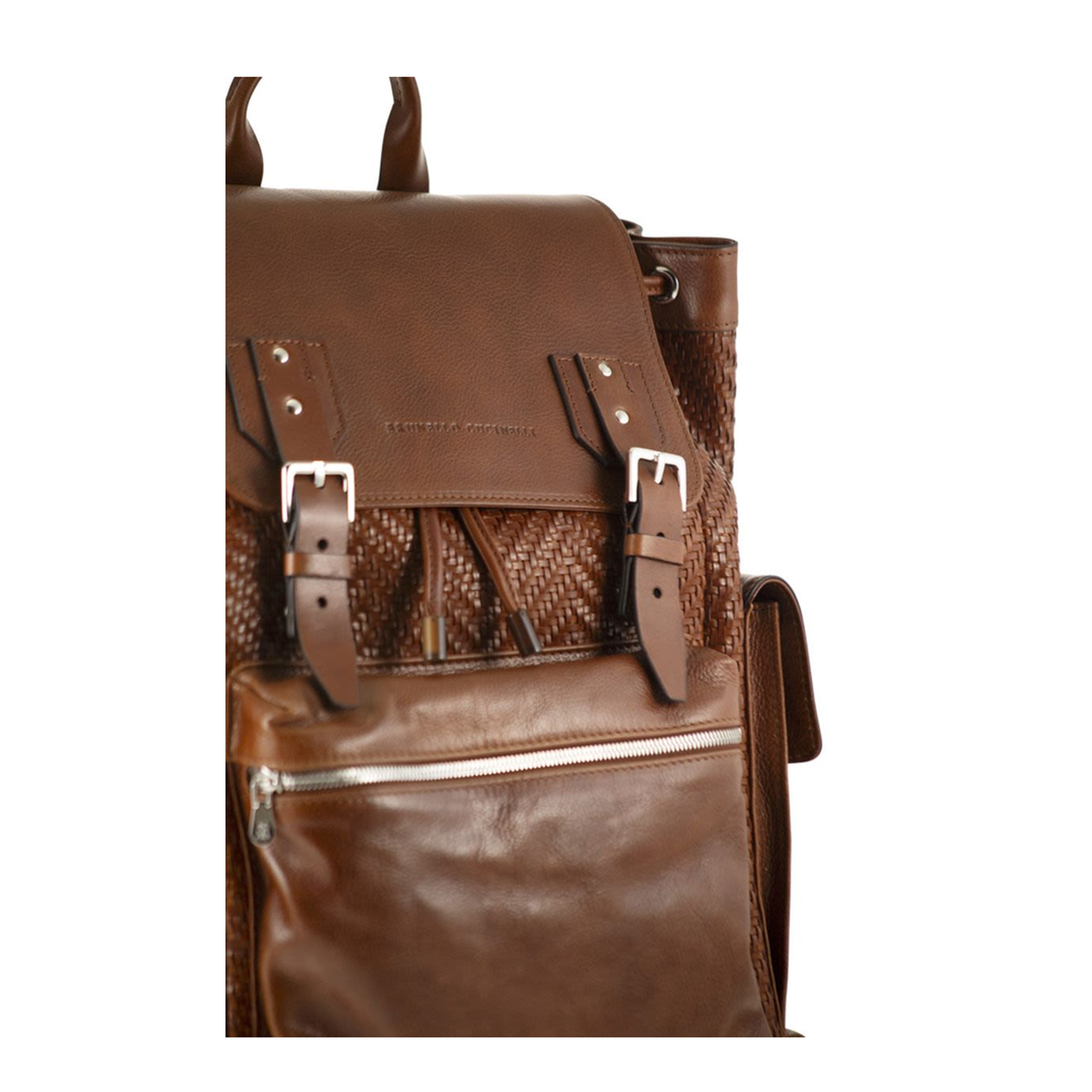 City Backpack Woven Leather - Image 5