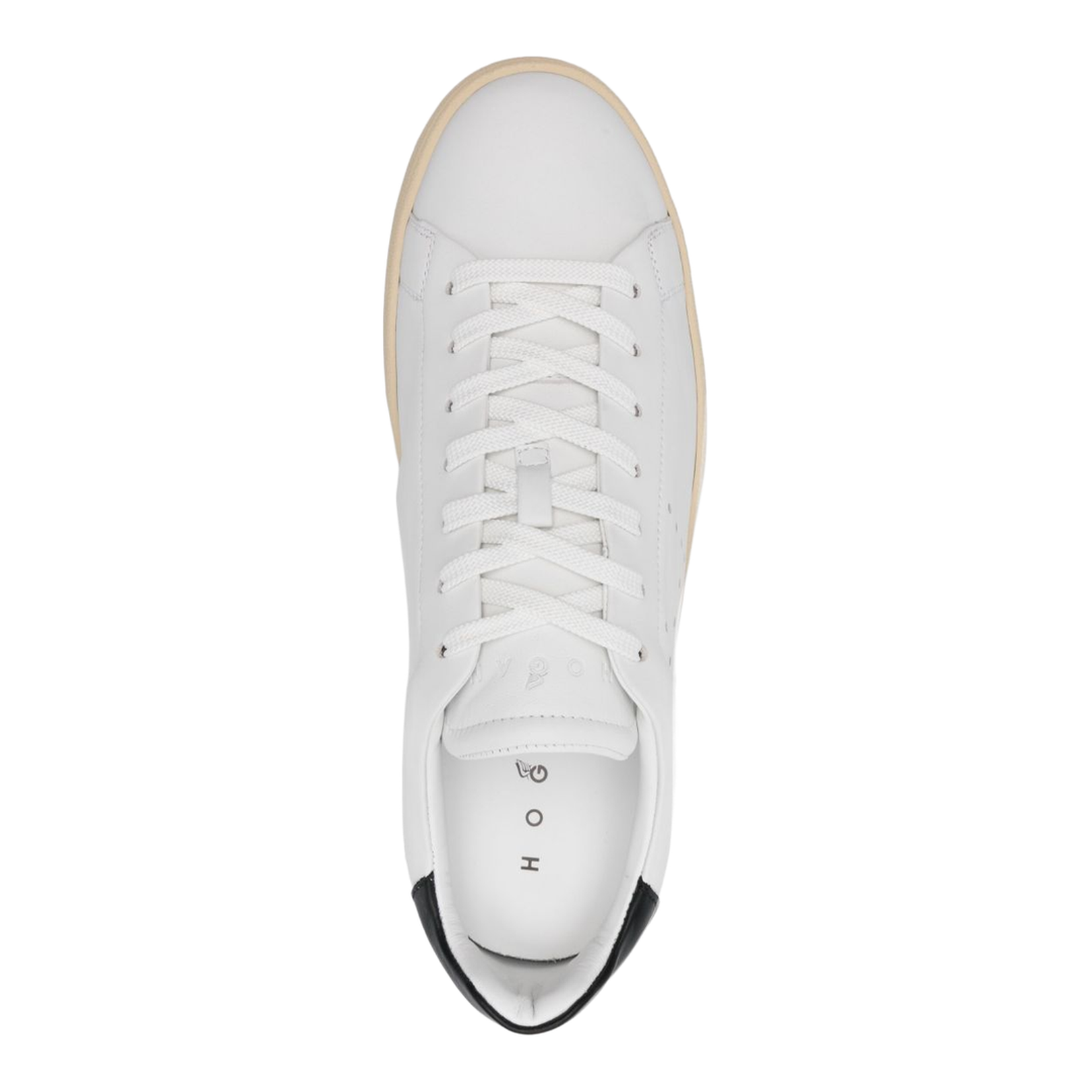 Black and White Leather Sneaker - Image 4