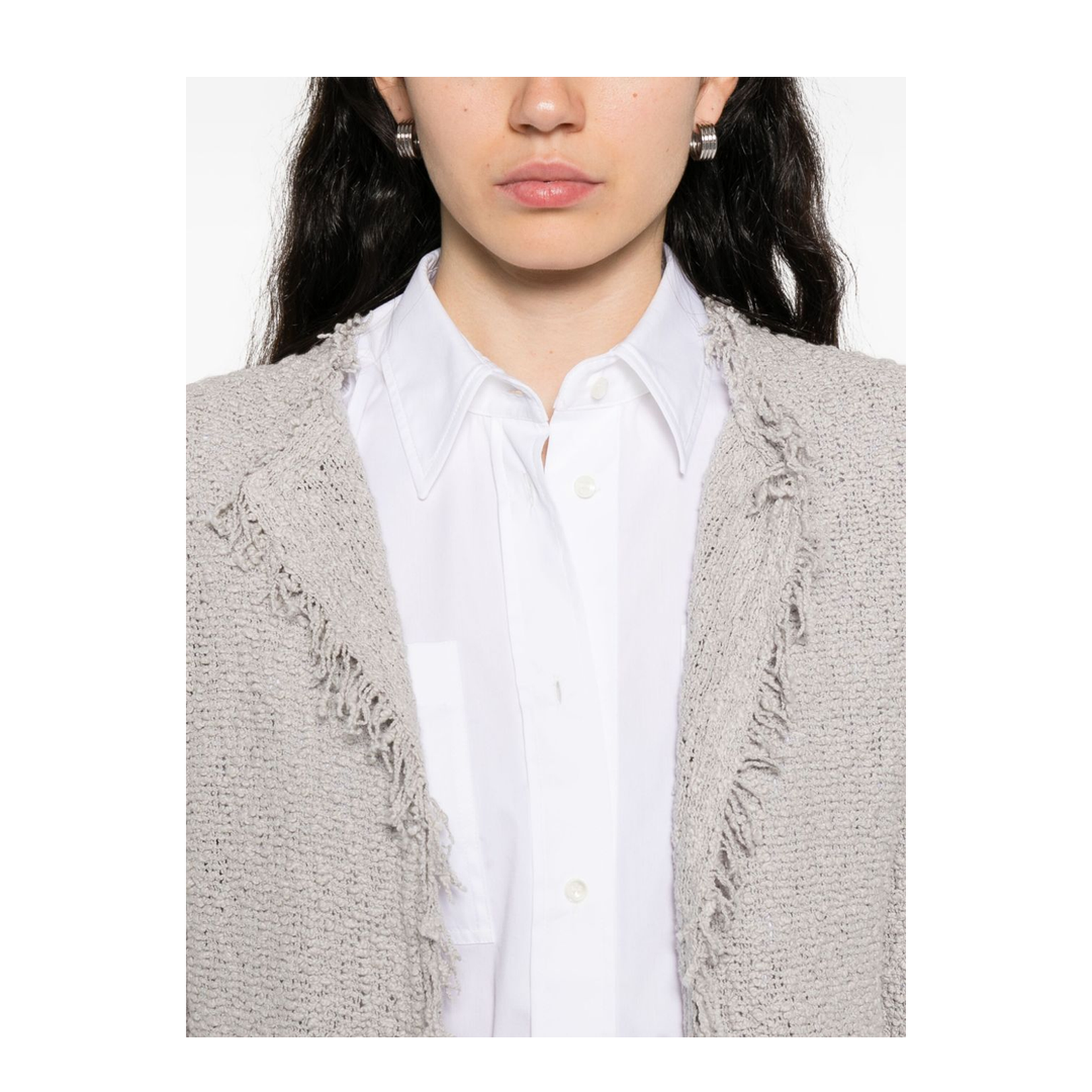 Cotton Jacket - Light Grey - Image 4