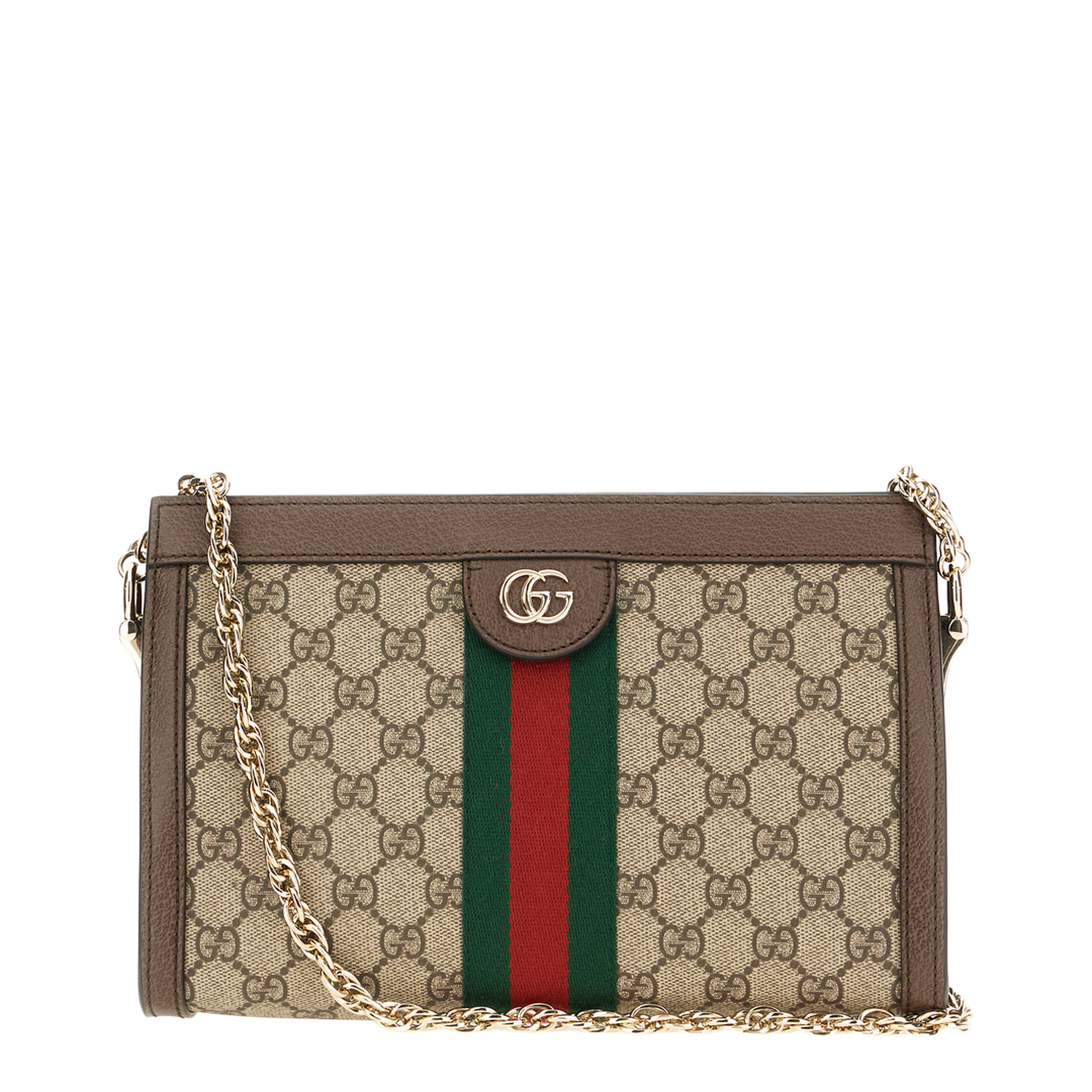 Ophidia Medium Shoulder Bag - Beige/Brown - Image 5