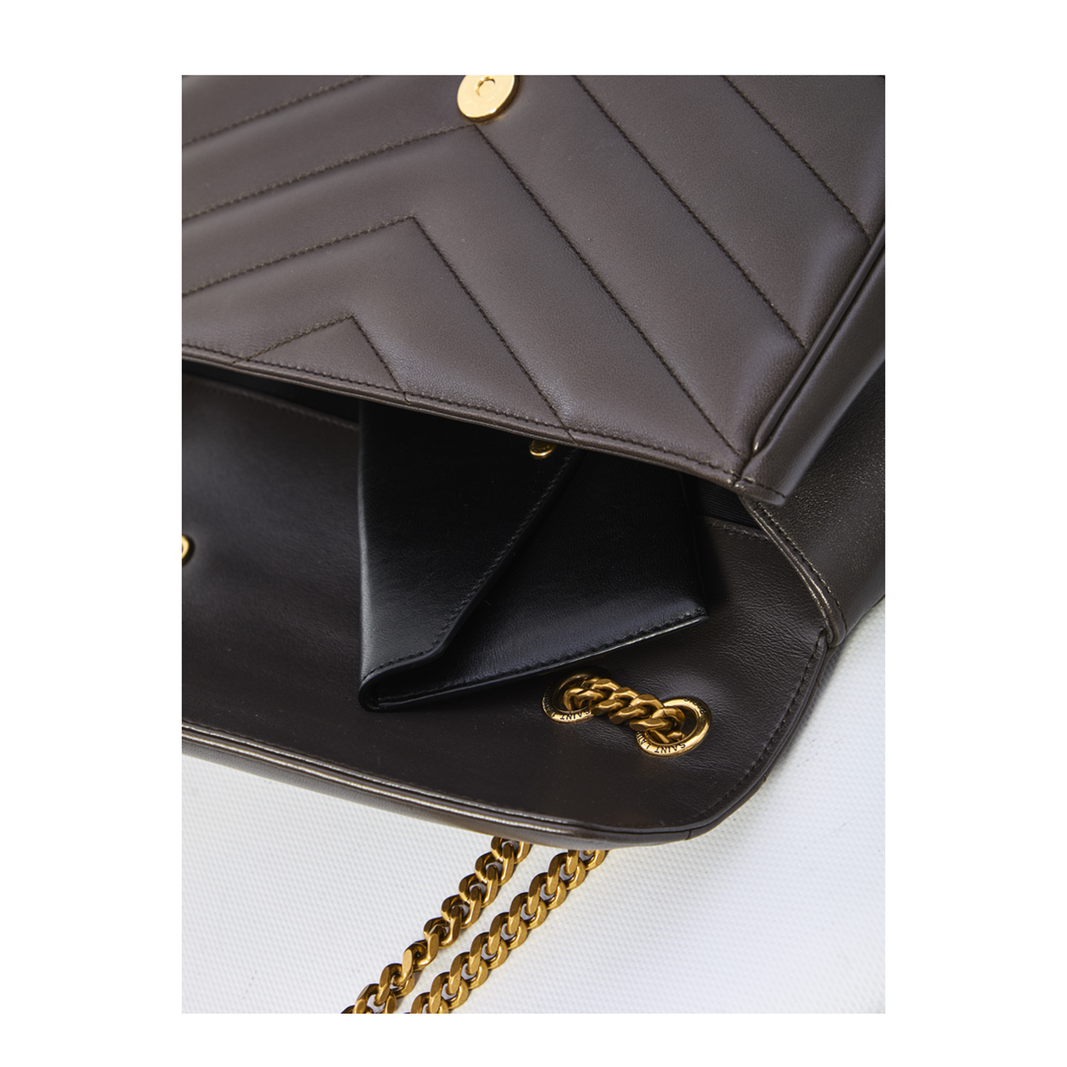 Loulou Medium Matelassé Lambskin Bag - Urban Grey - Image 4