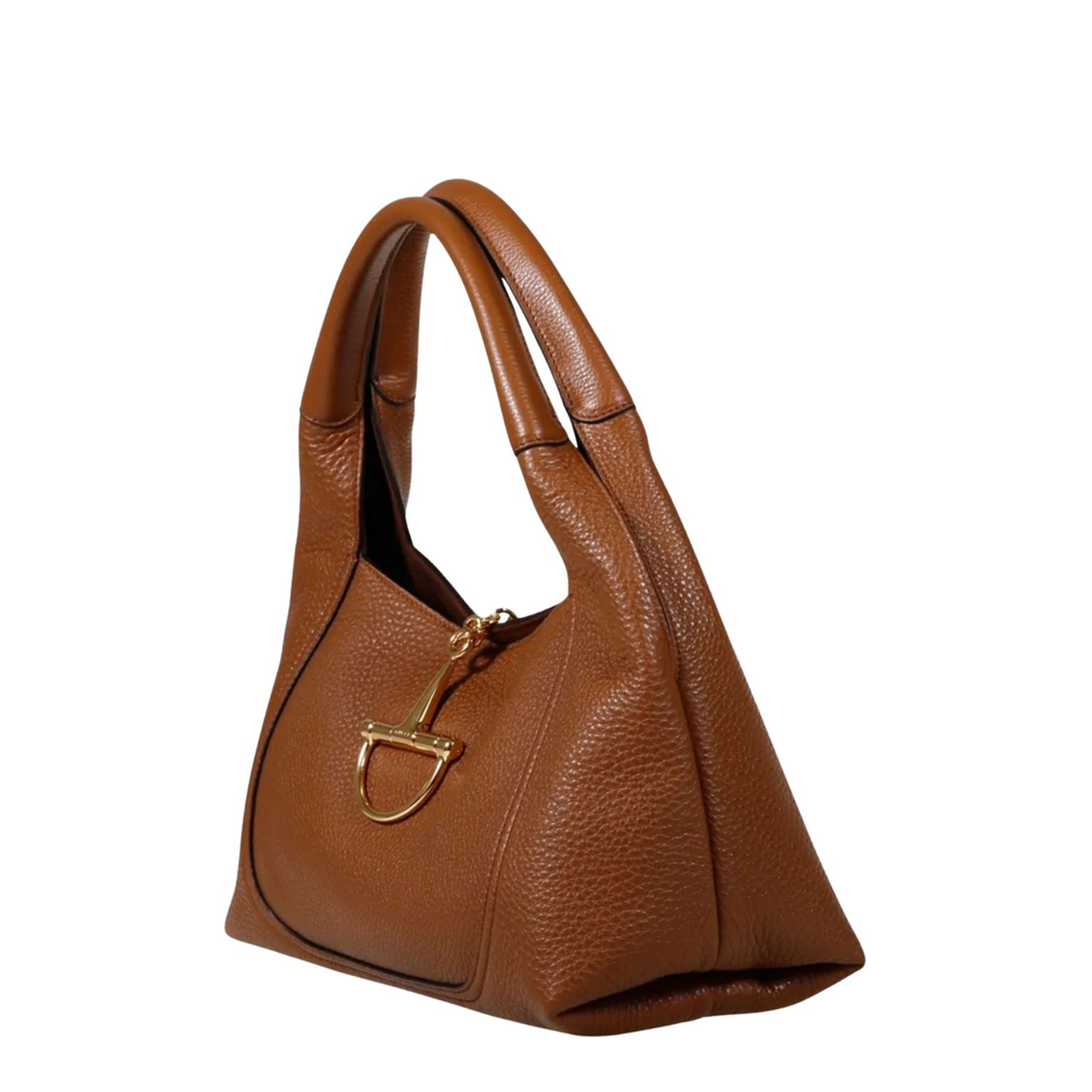 Soft Horsebit Calfskin Shoulder Bag - Sundial - Image 4