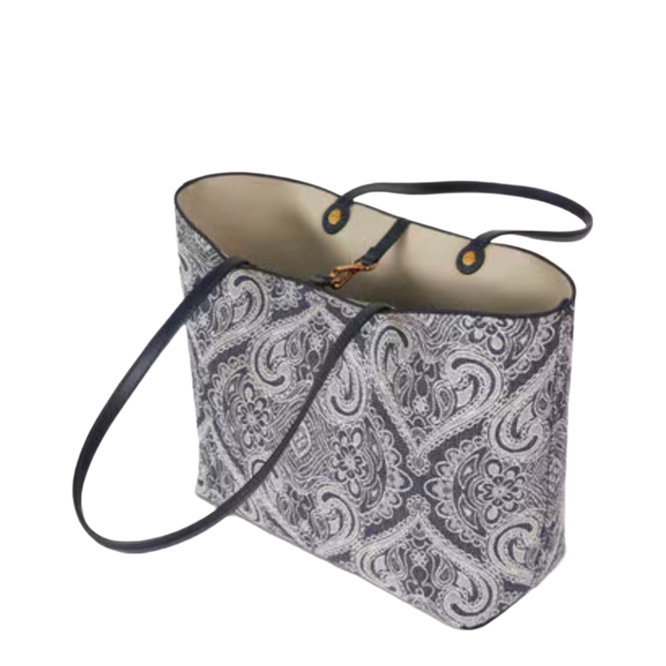 Essential Medium Jacquard Denim Tote Bag - Blue - Image 5