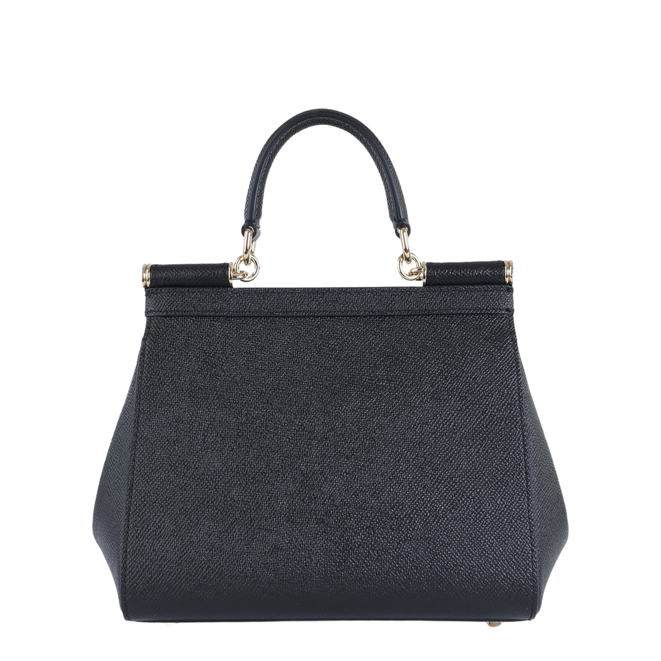 Sicily Small Calfskin Handbag - Black - Image 3