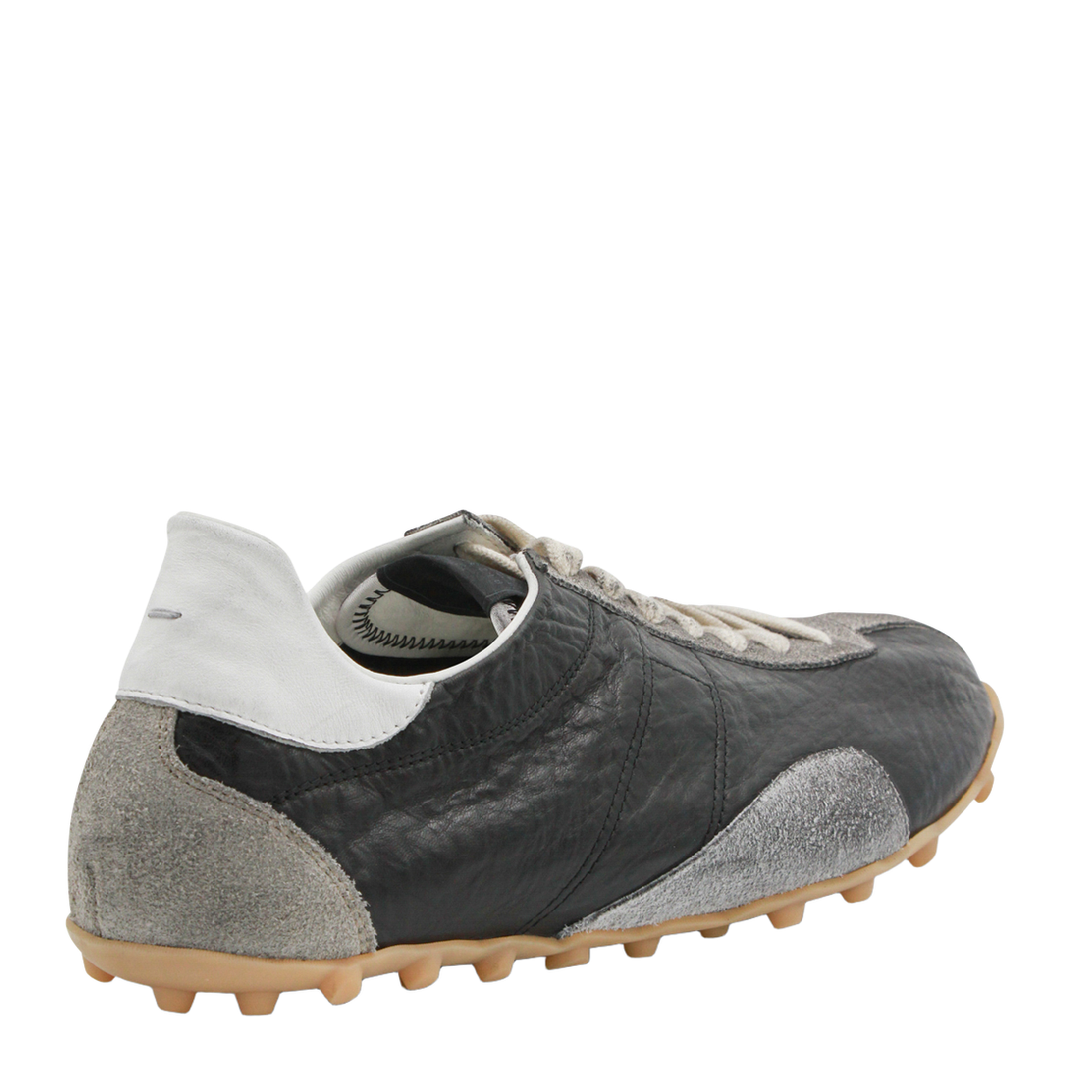 Sprinters Sneakers In Black Leather And Vintage Suede - Image 6