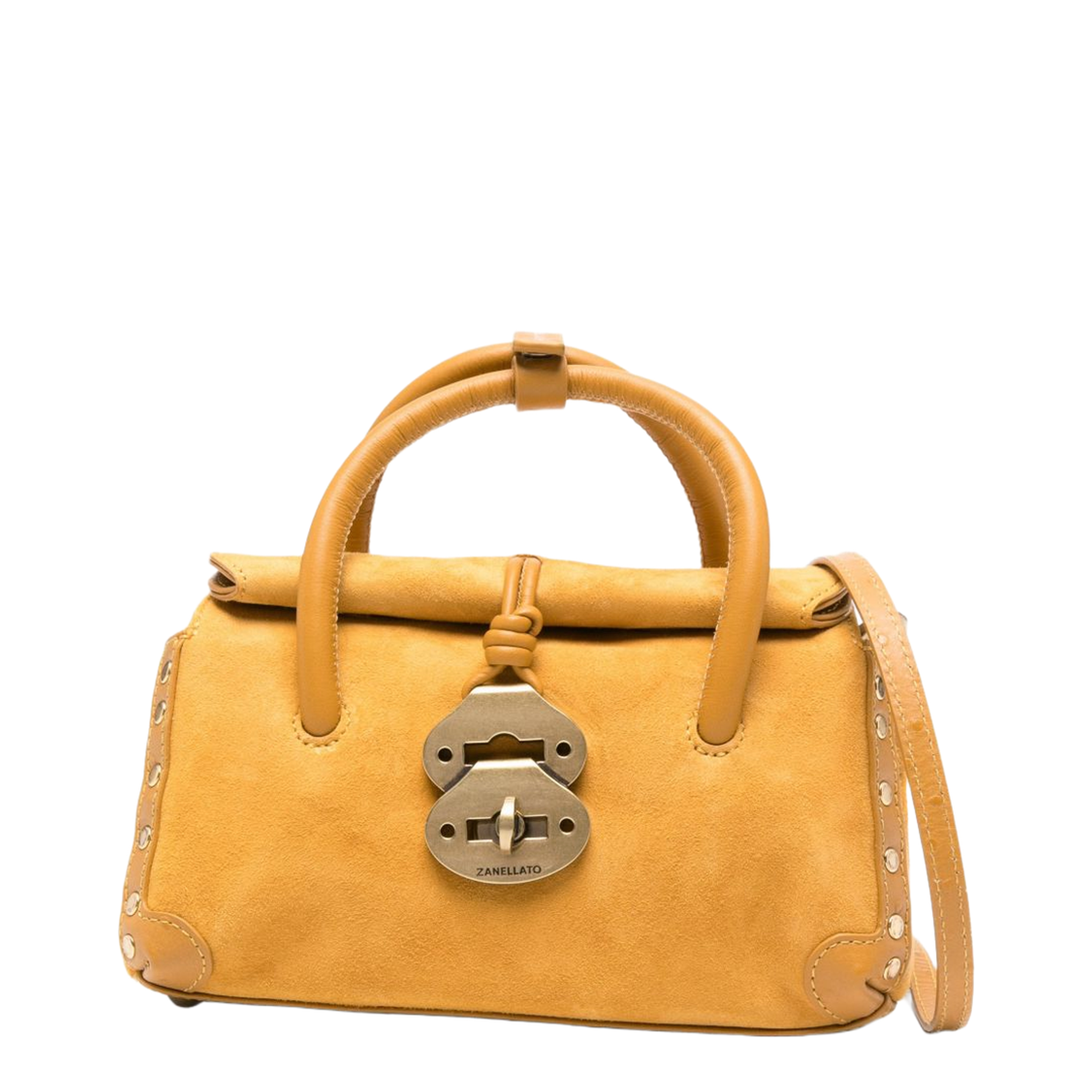 Dotta ZaShmere & Cactus Leather Baby Bag - Yellow Winter Sun - Image 1
