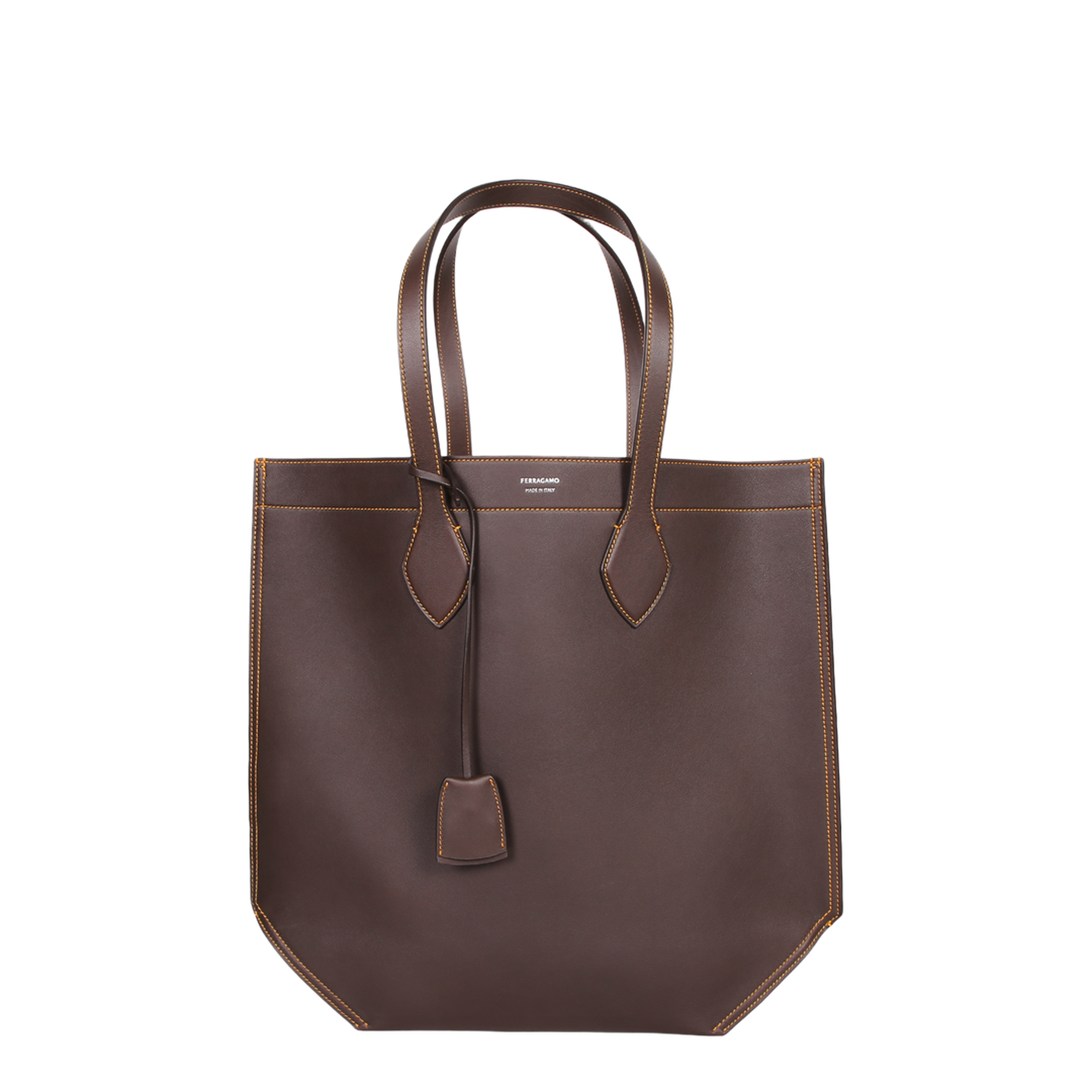 Mia Large Calf Leather Tote Bag - Nero - Image 1