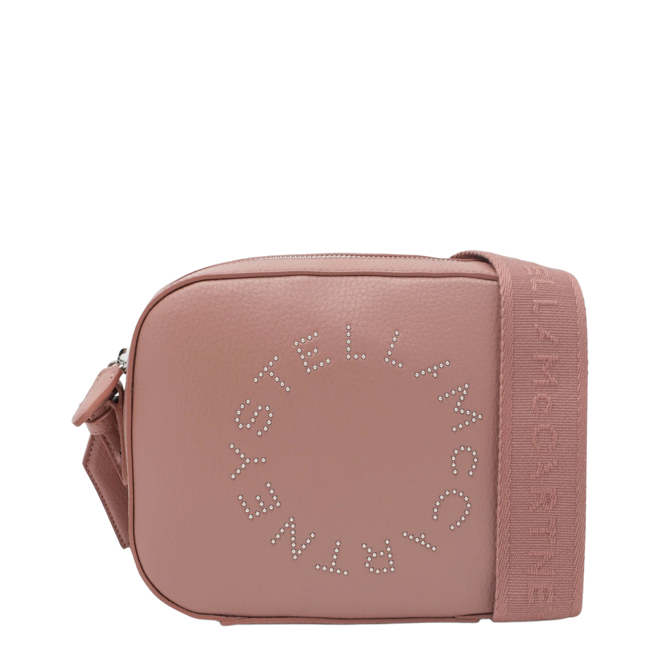 Stella Logo Faux Leather Camera Bag - Pink - Image 1