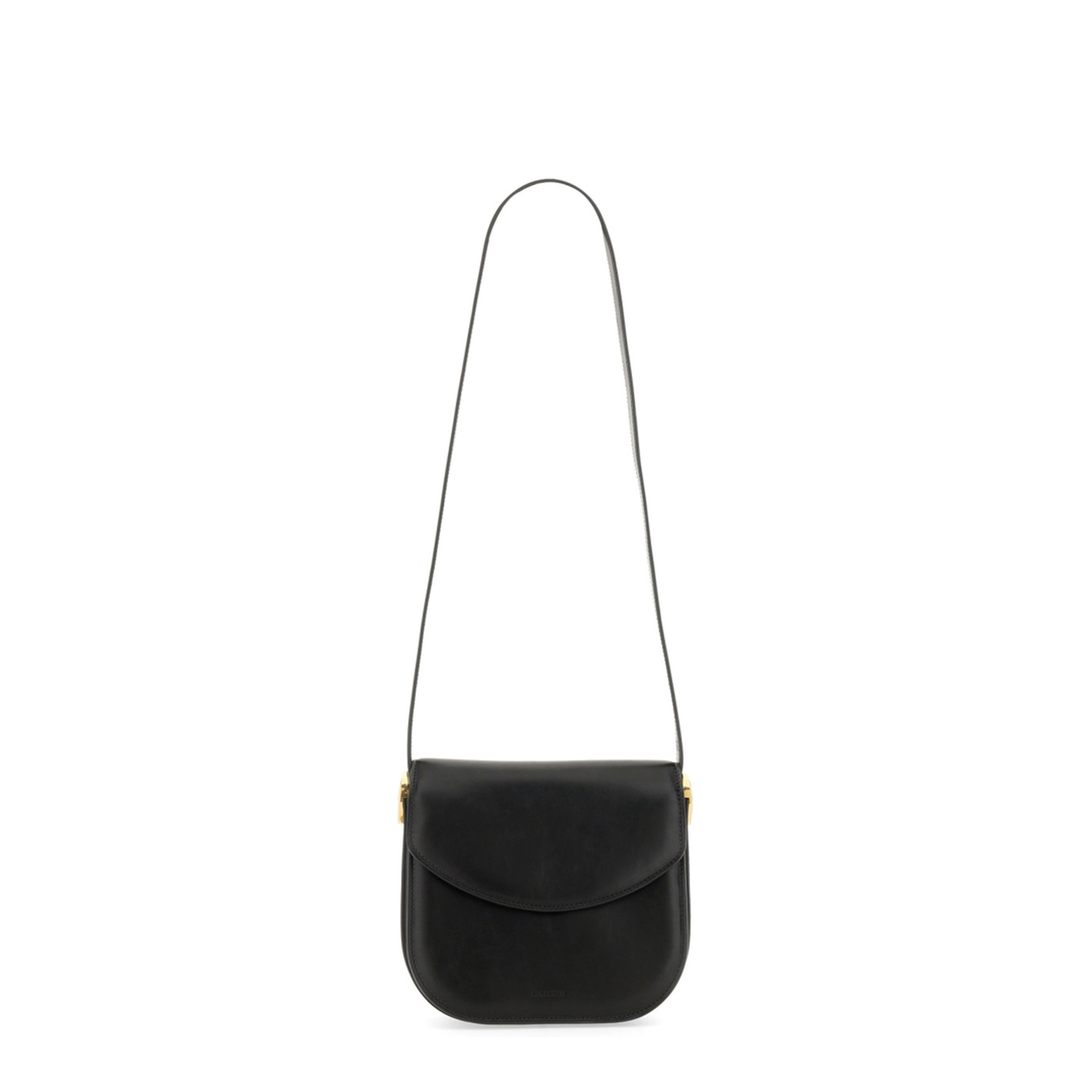 Medium Calf Leather Crossbody - Black - Image 1