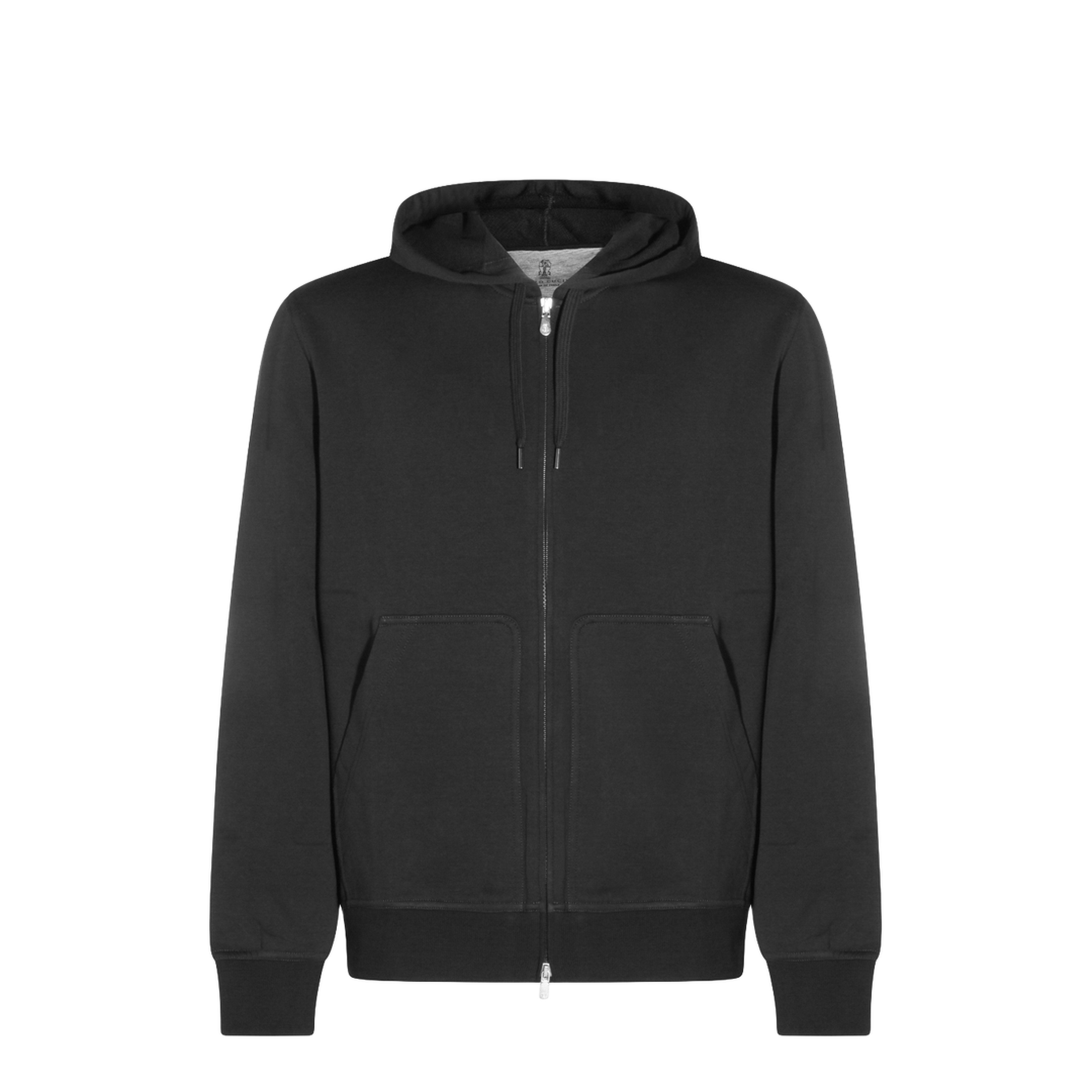 Zip-Fastening Sweater Black - Image 1