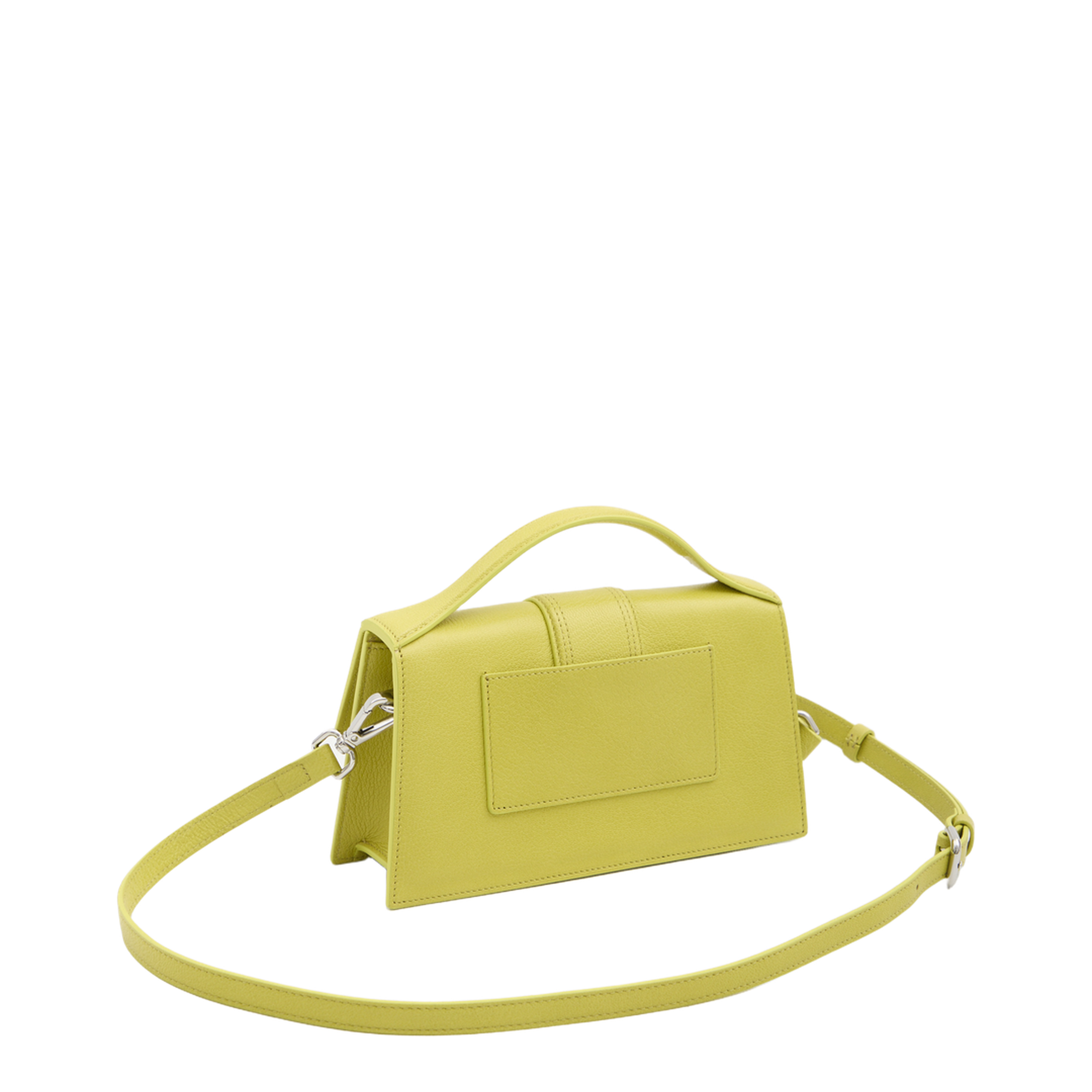 Le Grand Bambino Medium Goat Leather Crossbody - Acid Green - Image 2