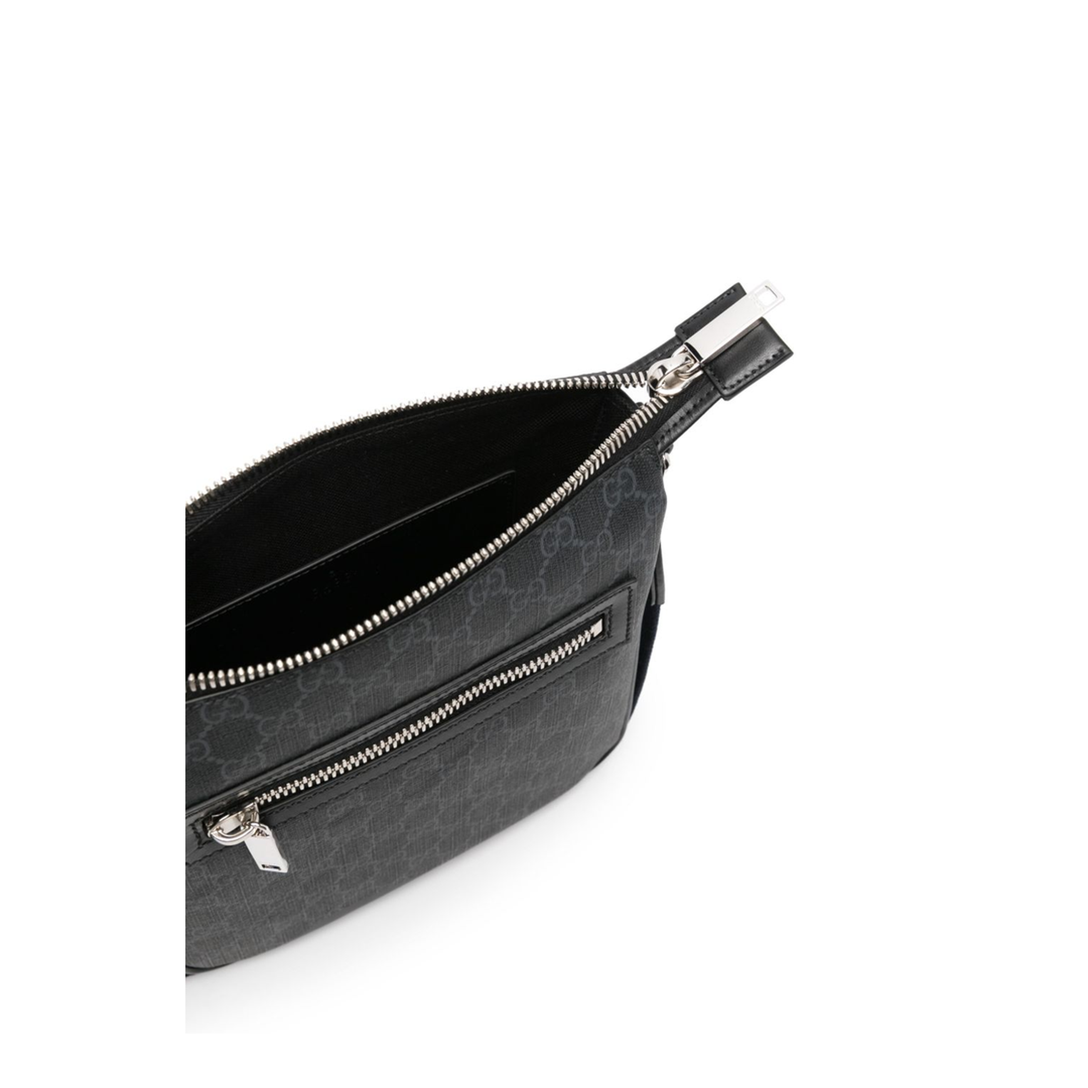 Small Canvas Messenger Bag - Black - Image 4