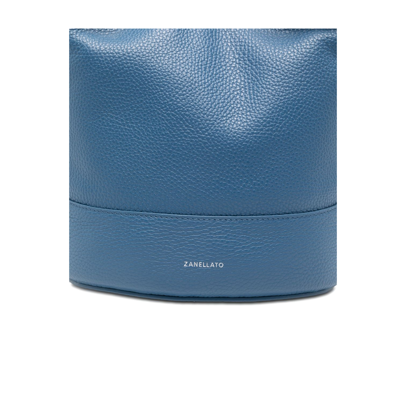 Monda' Daily Small Leather Bucket Bag - Sky Blue - Image 3