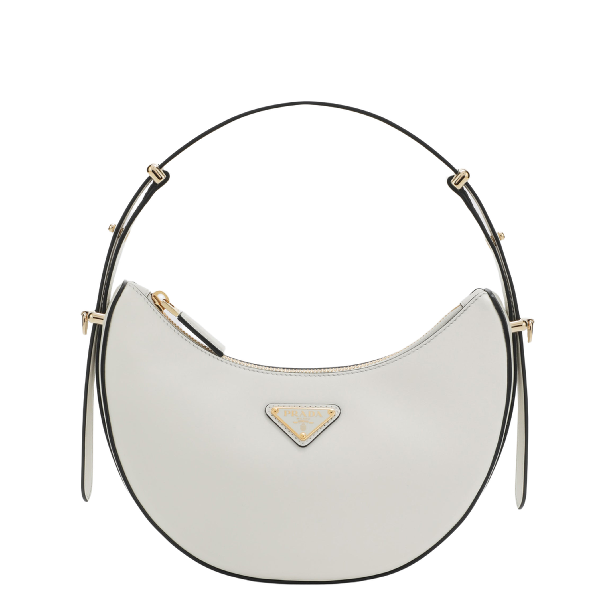 Arqué Small Calfskin Handbags - Bianco - Image 1