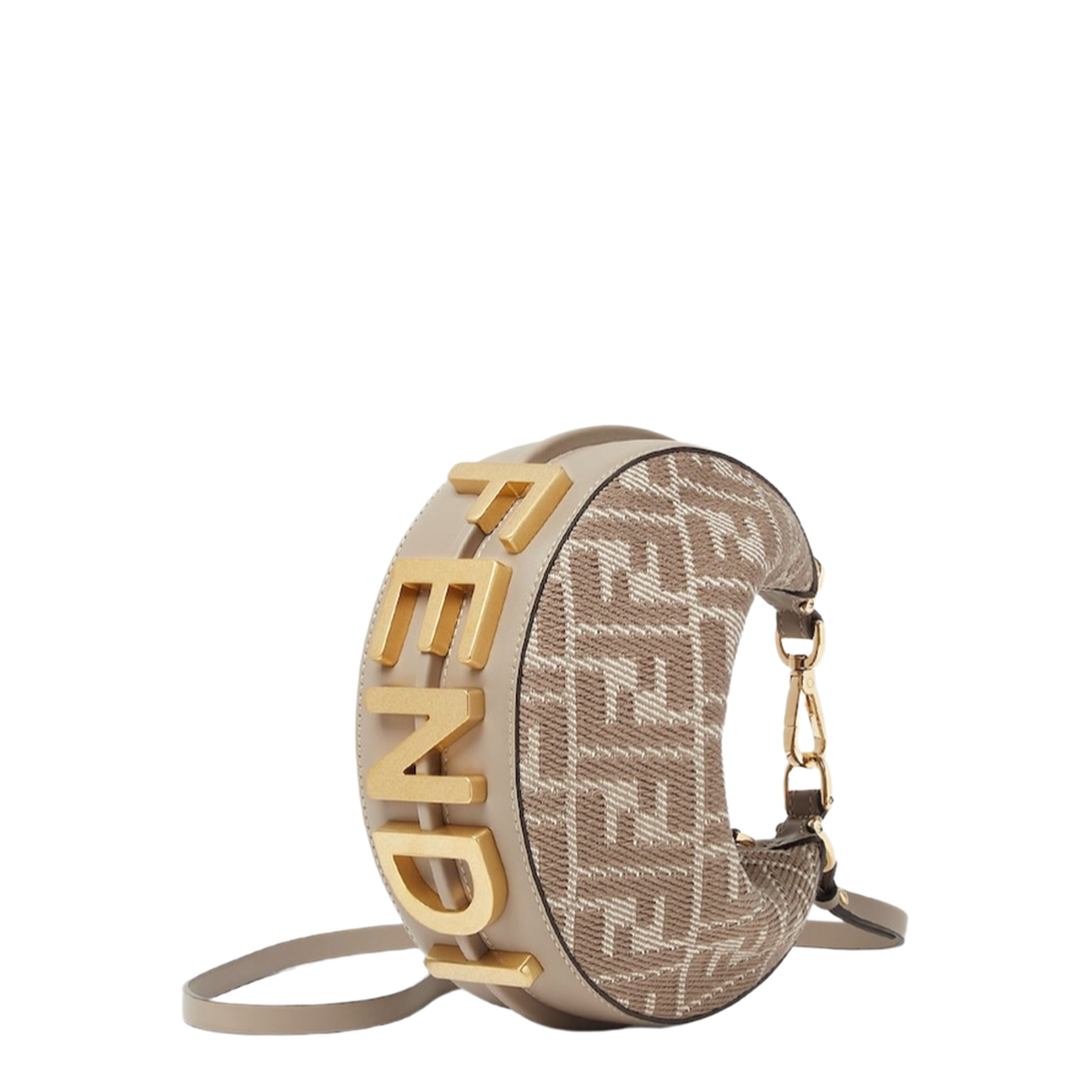 Fendigraphy Mini
Dove Grey Denim Effect FF Jacquard Mini Bag - Image 2