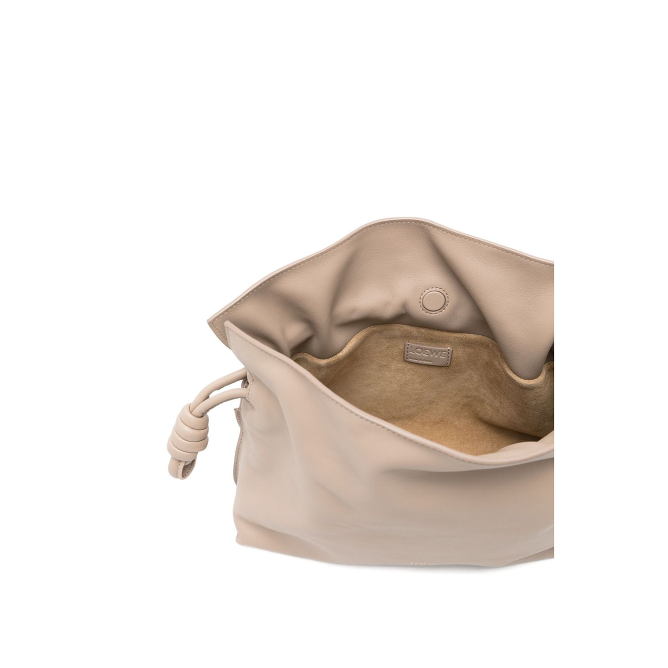 Flamenco Medium Calfskin Clutch Bag - Beige - Image 3