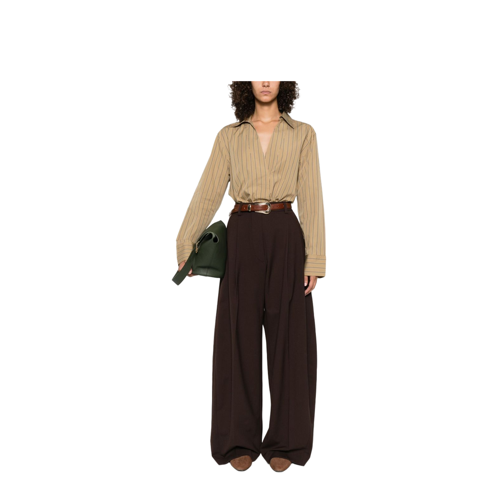 Billie Wool Blend Wide-Leg Trousers - Image 5