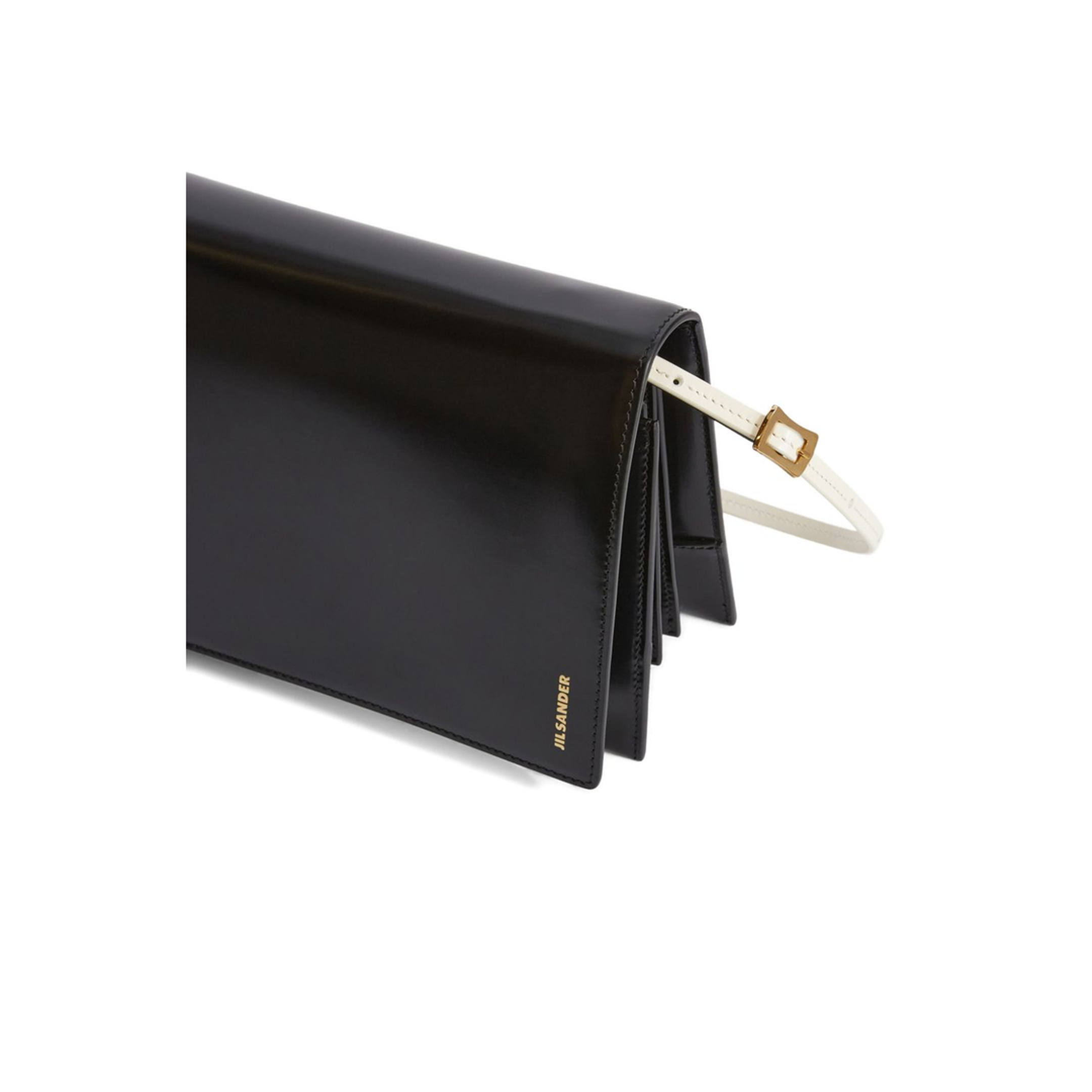 File Small Calf Leather Crossbody Bag - Nero - Image 2