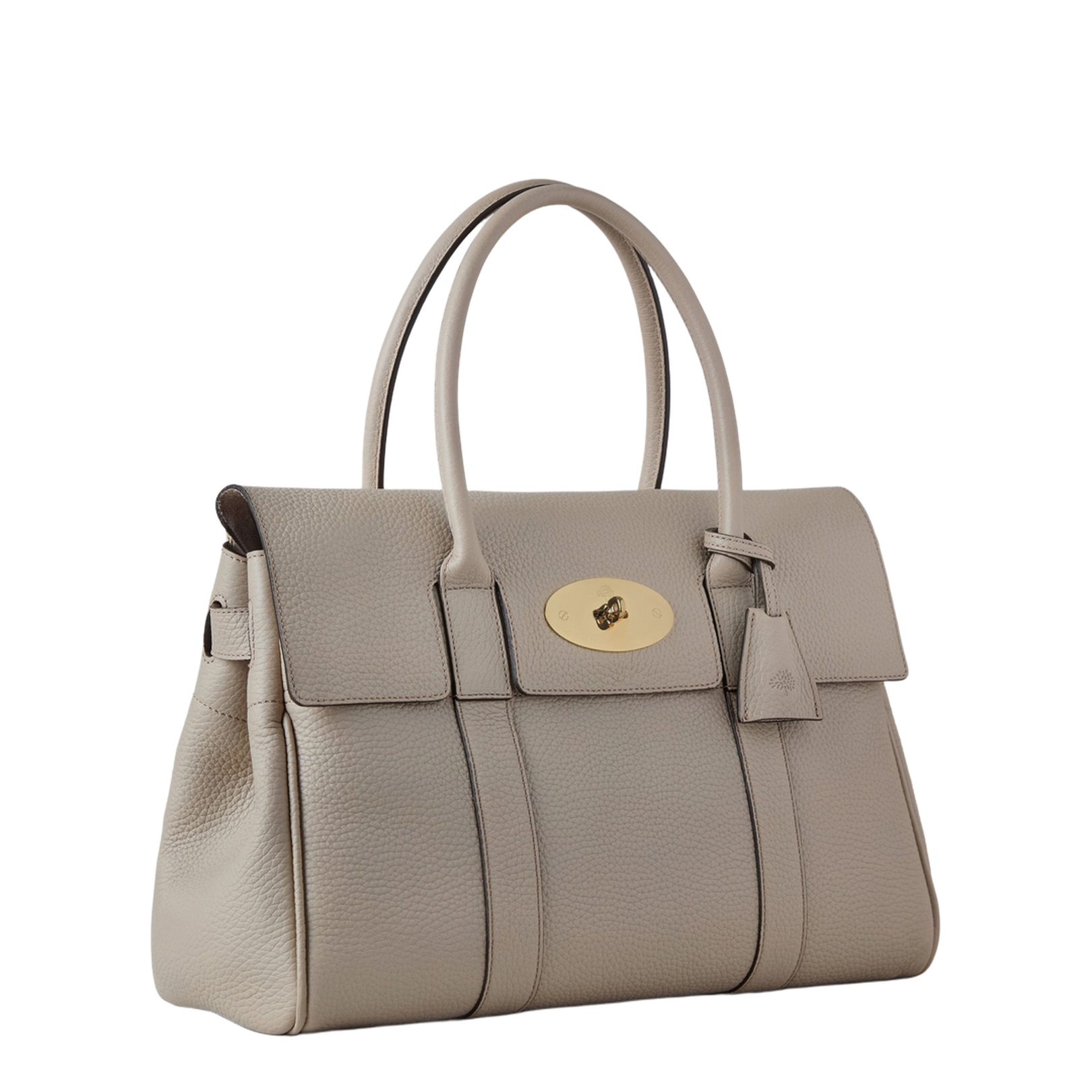 Bayswater Heavy Grain Leather Handbag - Cashmere Taupe - Image 2