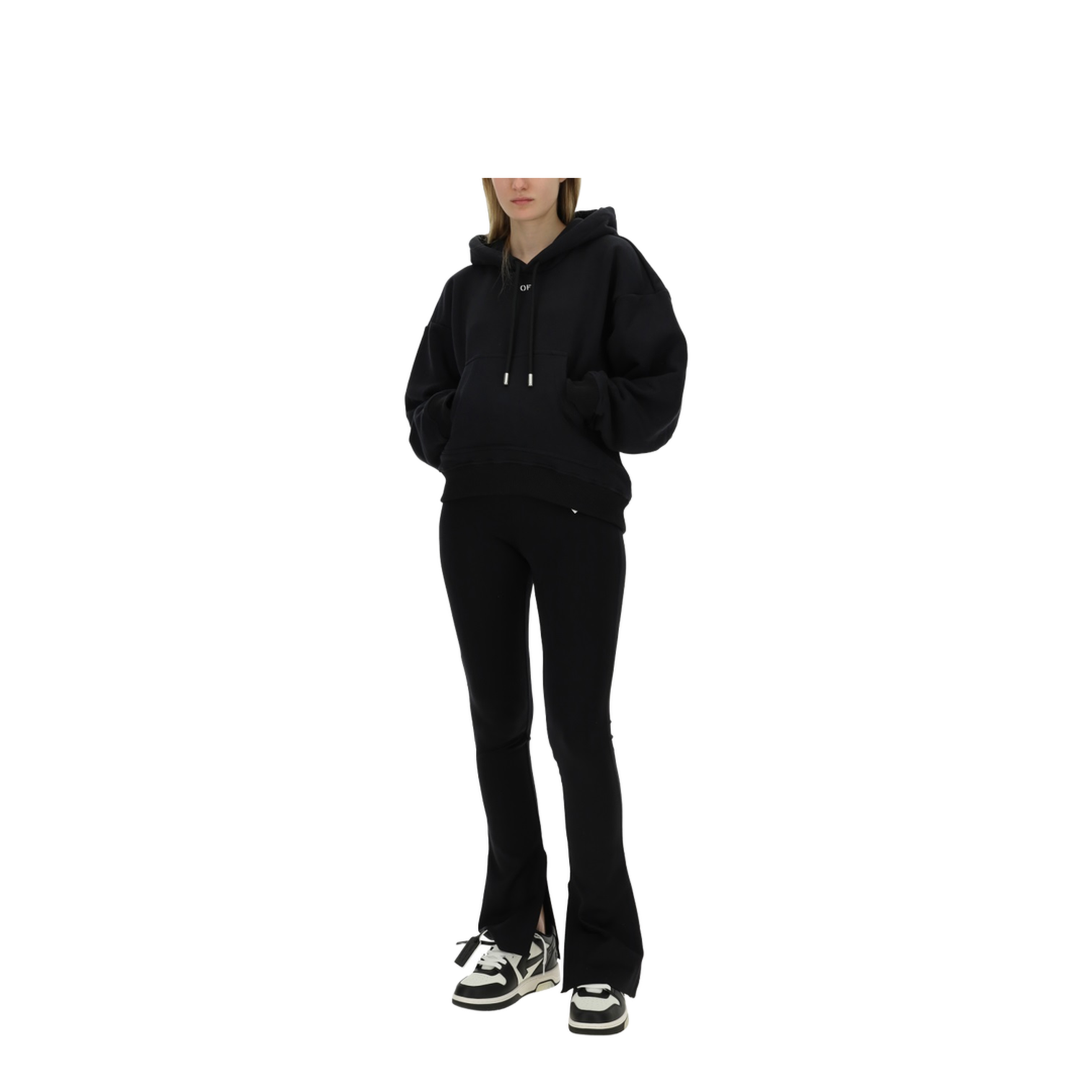 Stamp Round Over Hoodie Black - Image 2