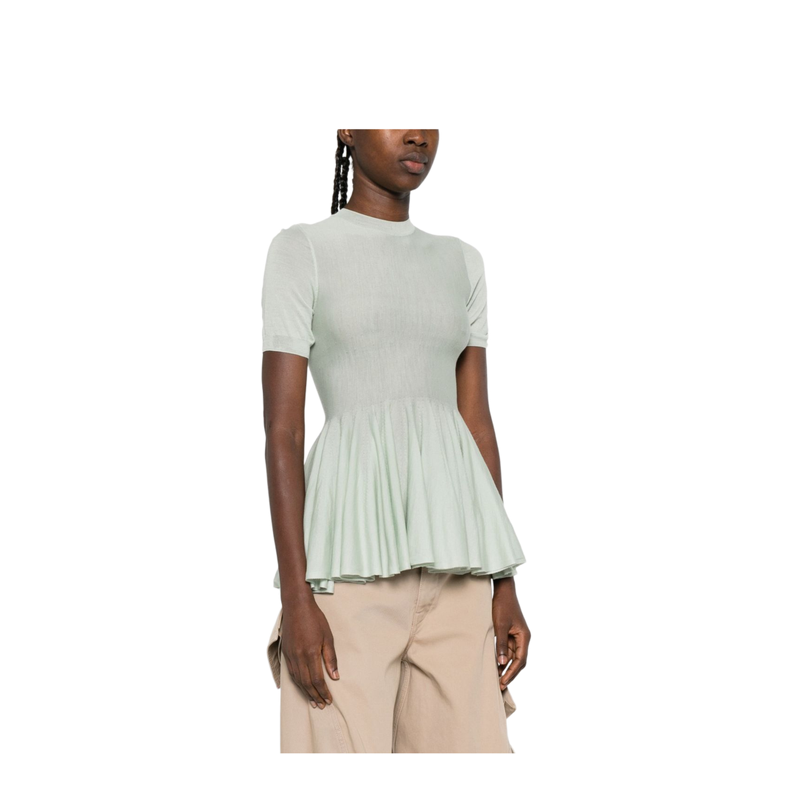 Wool Peplum Top - Image 4