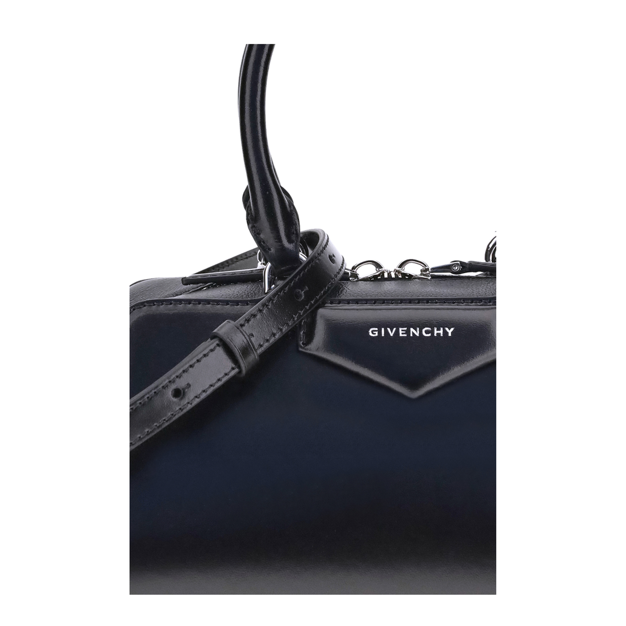 Antigona Small Box Leather Handbag - Black - Image 4