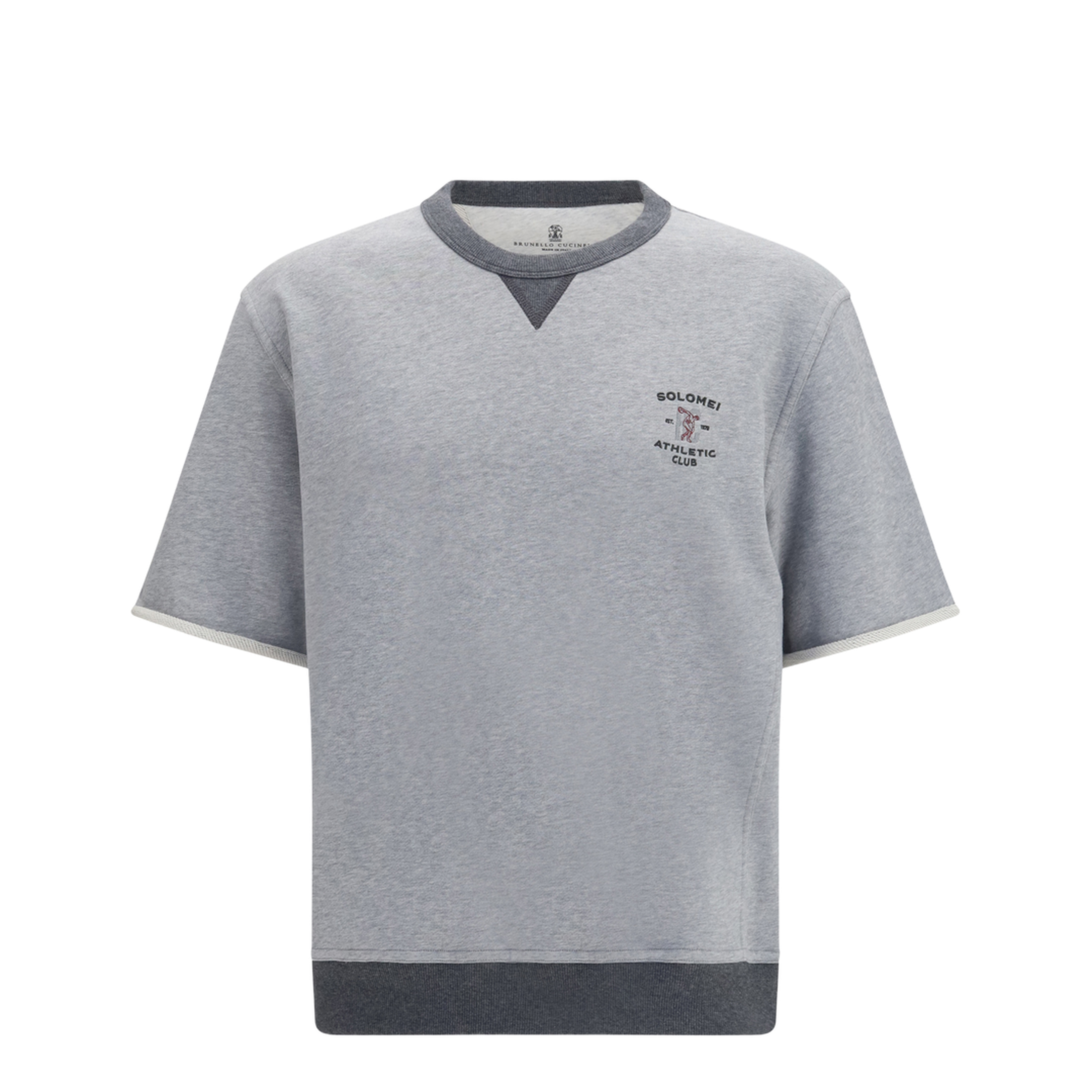Melange Fabric T-Shirt - Image 1