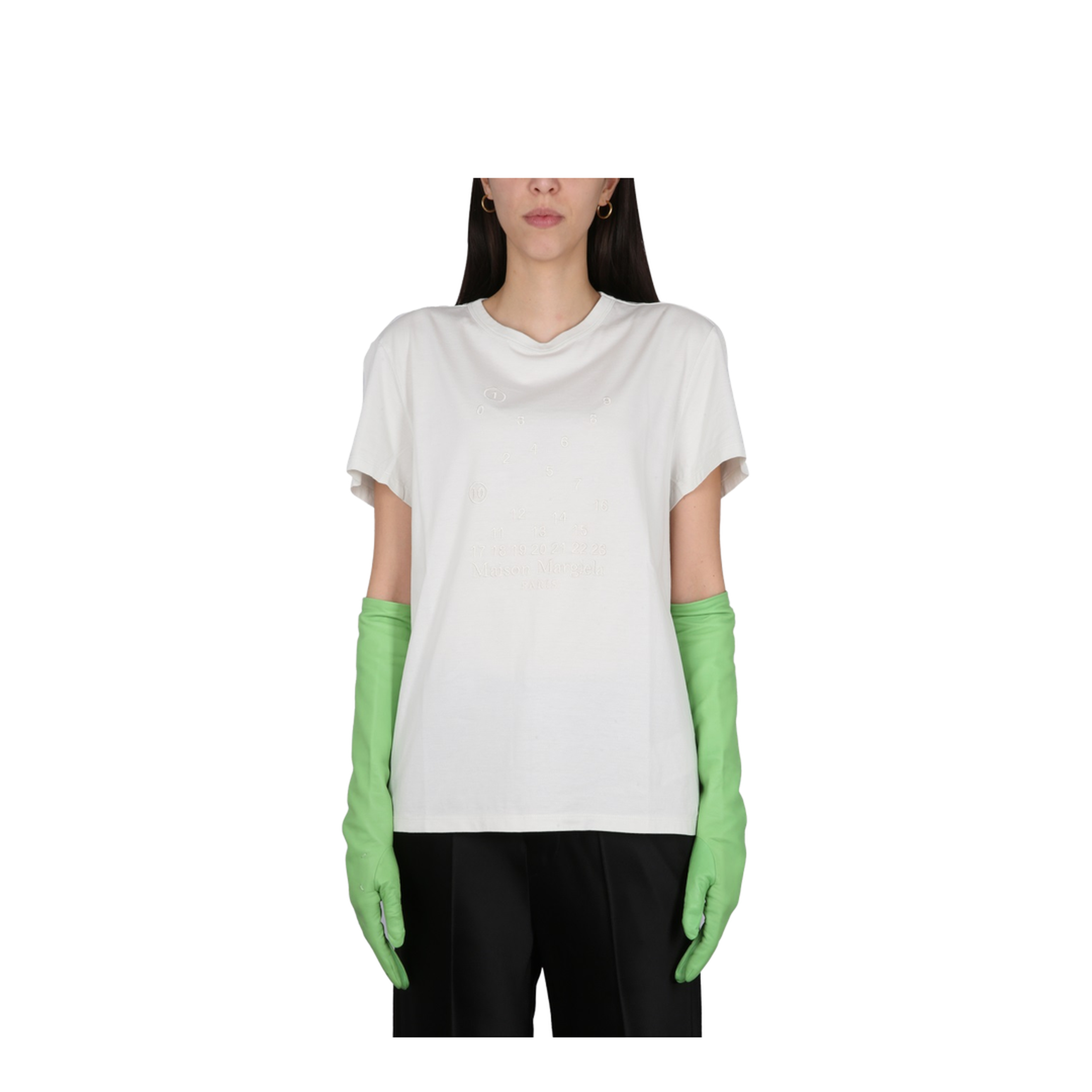 T-SHIRT WITH LOGO EMBROIDERY - Image 1