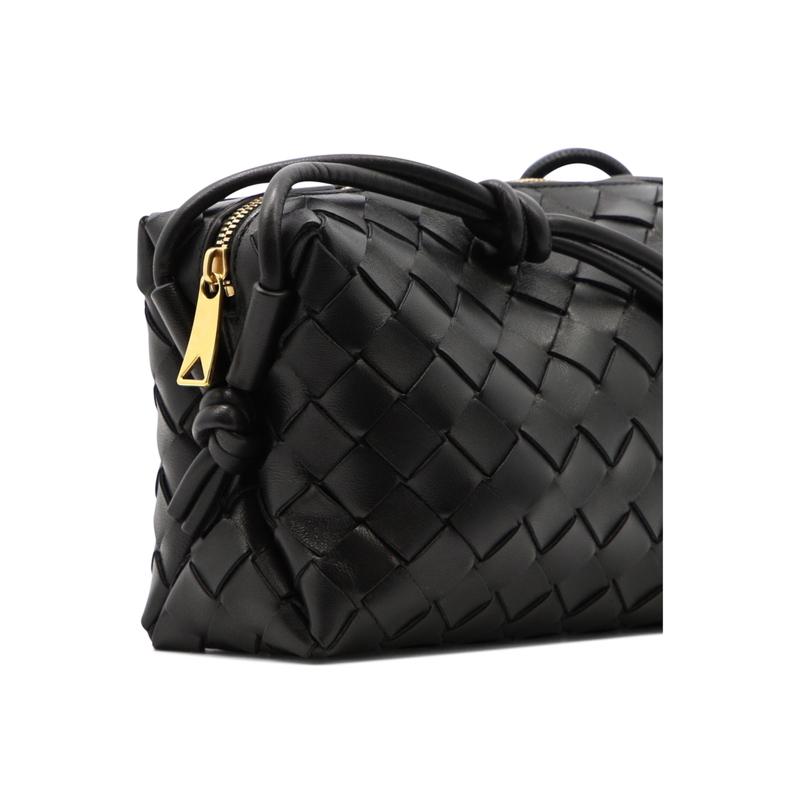 Loop Mini Leather Camera Bags - Black - Image 4