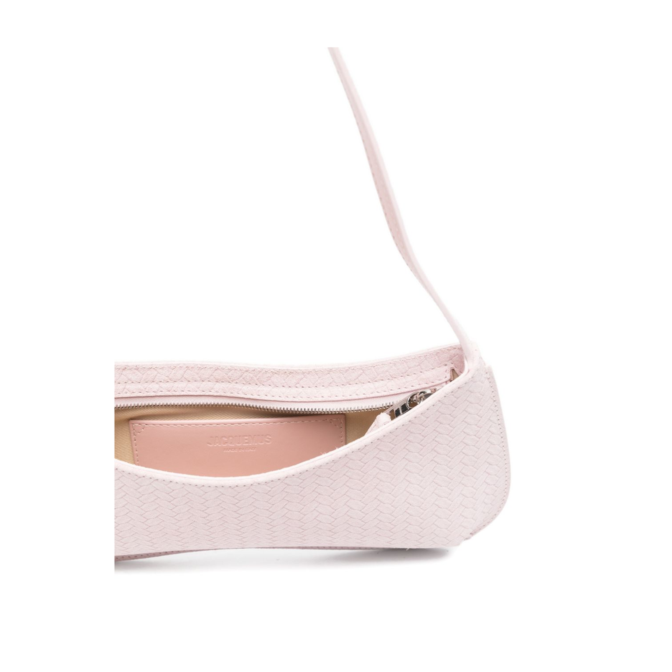 Le Bisou Calf Leather Shoulder Bag - Light Pink - Image 4