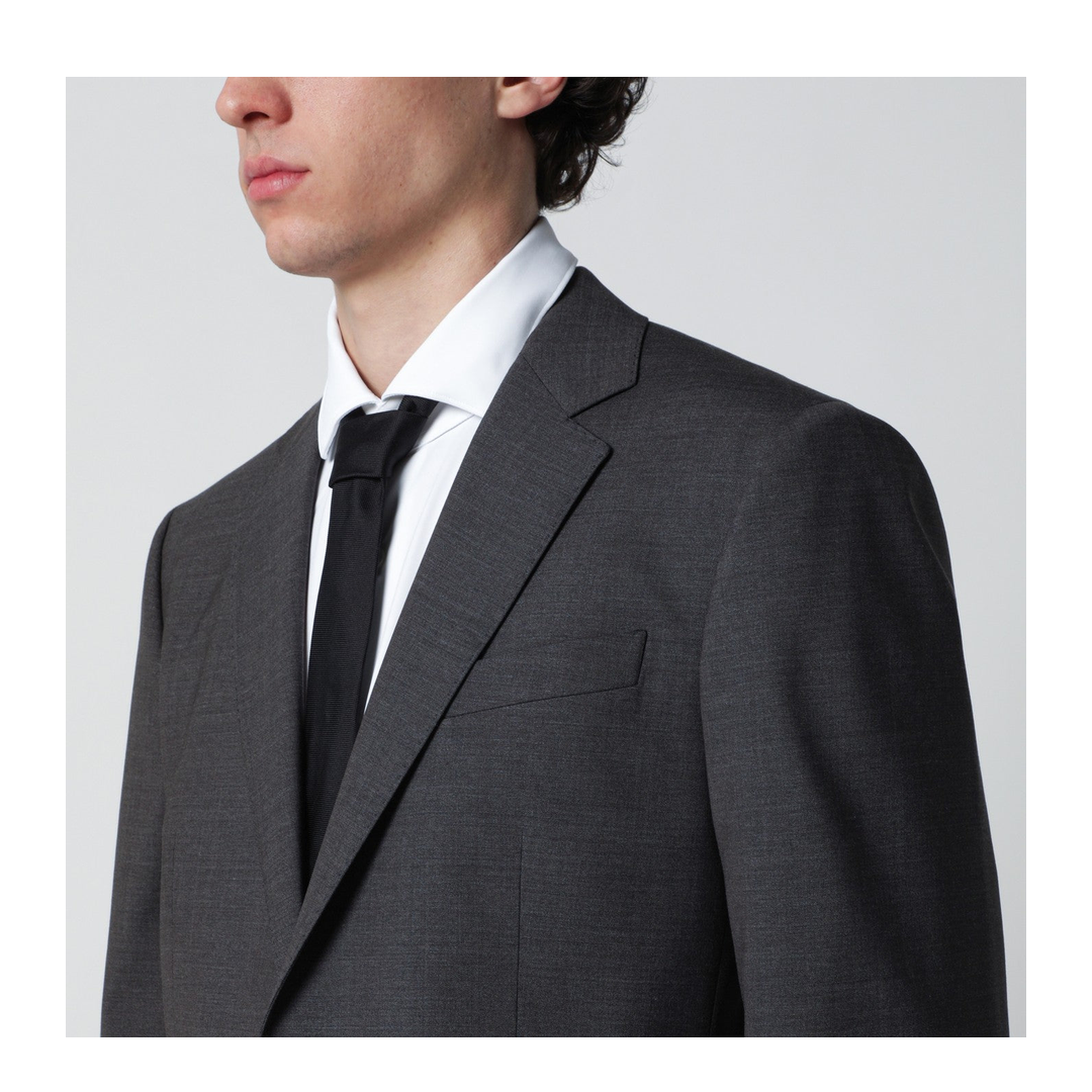 Gray Fleece Wool Two-Piece Suit - Image 2