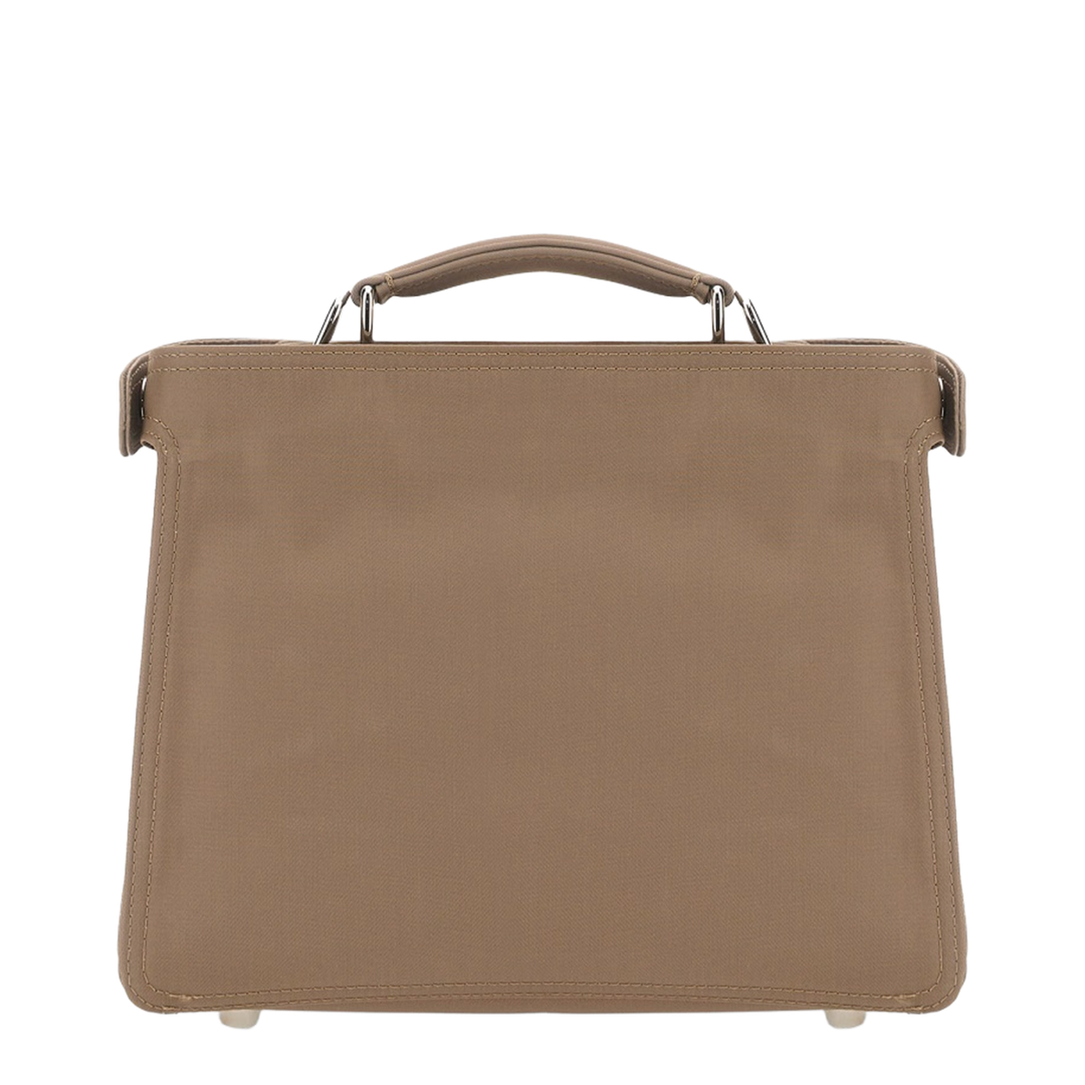 Peekaboo ISeeU Small Calfskin Handbag - Brown - Image 4