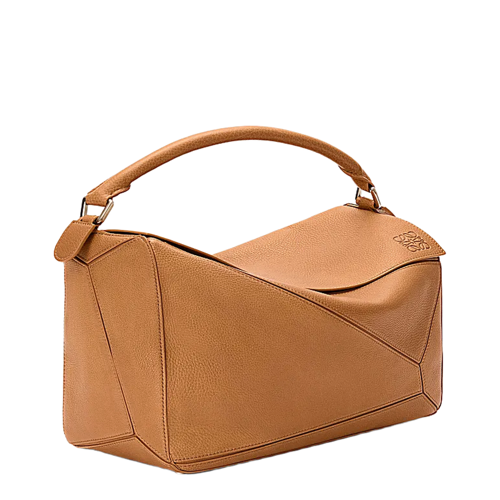 Large Puzzle Bag in Supple Grained Calfskin Brown - Image 2